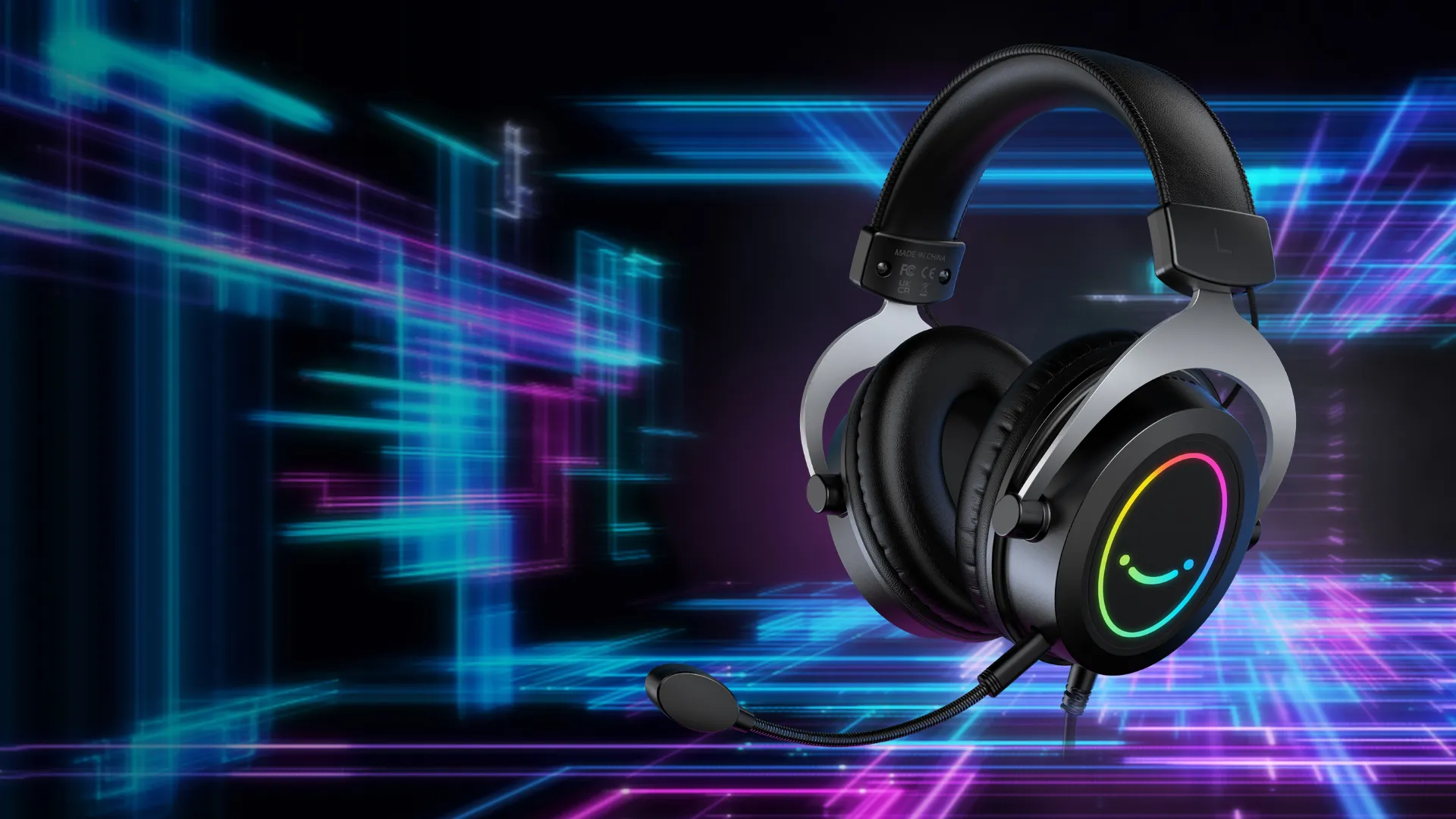 Ігрова гарнітура Fifine RGB H3P (Pink) (UA)