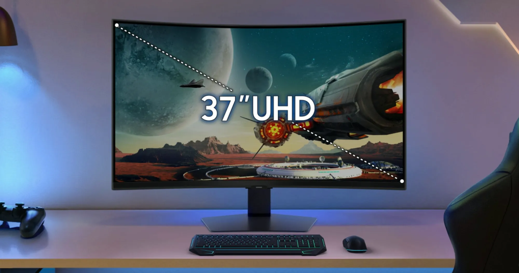 Монітор Samsung 37" Odyssey G7 VA 165Hz  LS37FG756EIXUA (UA)