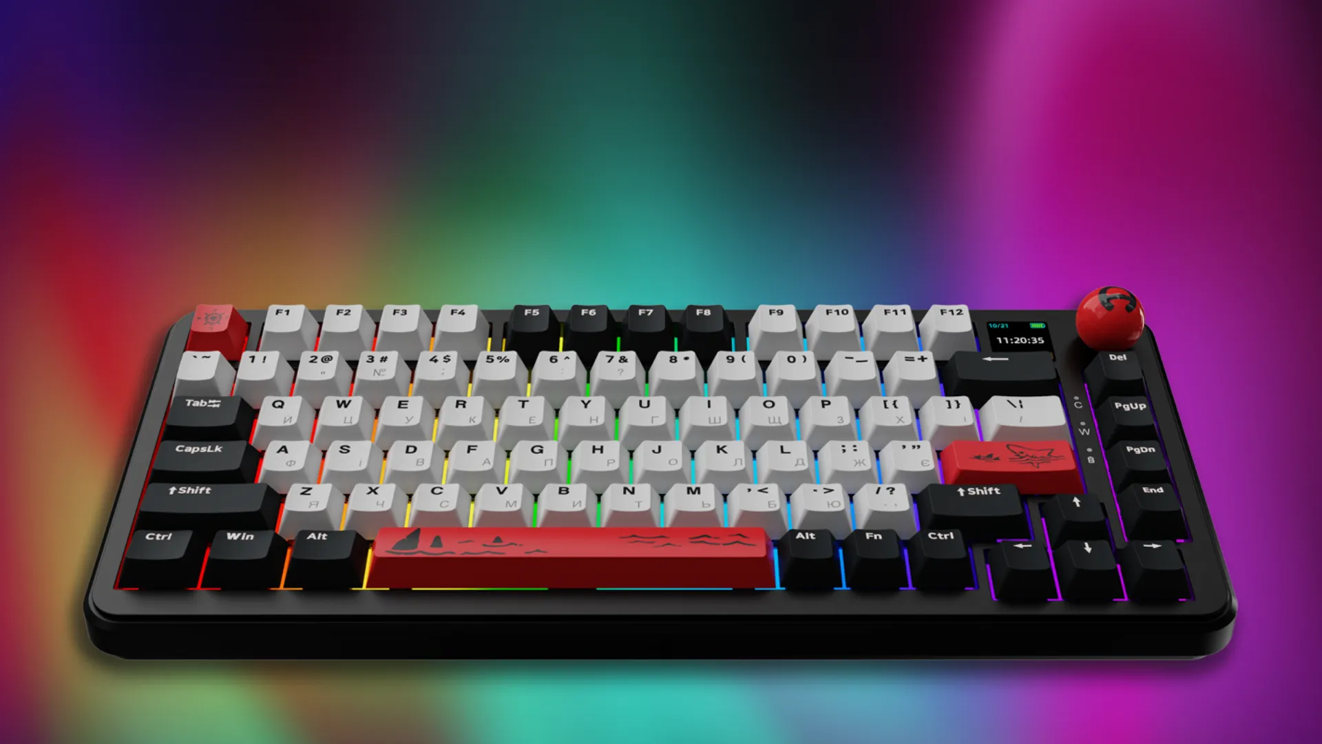 Клавіатура ігрова Ajazz (Orange) (AK820MAX-AS-OW) (UA)