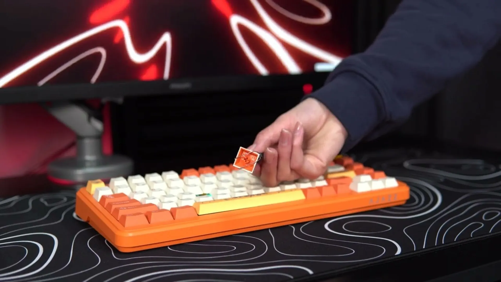 Клавіатура ігрова Ajazz (Orange) (AK820MAX-AS-OW) (UA)