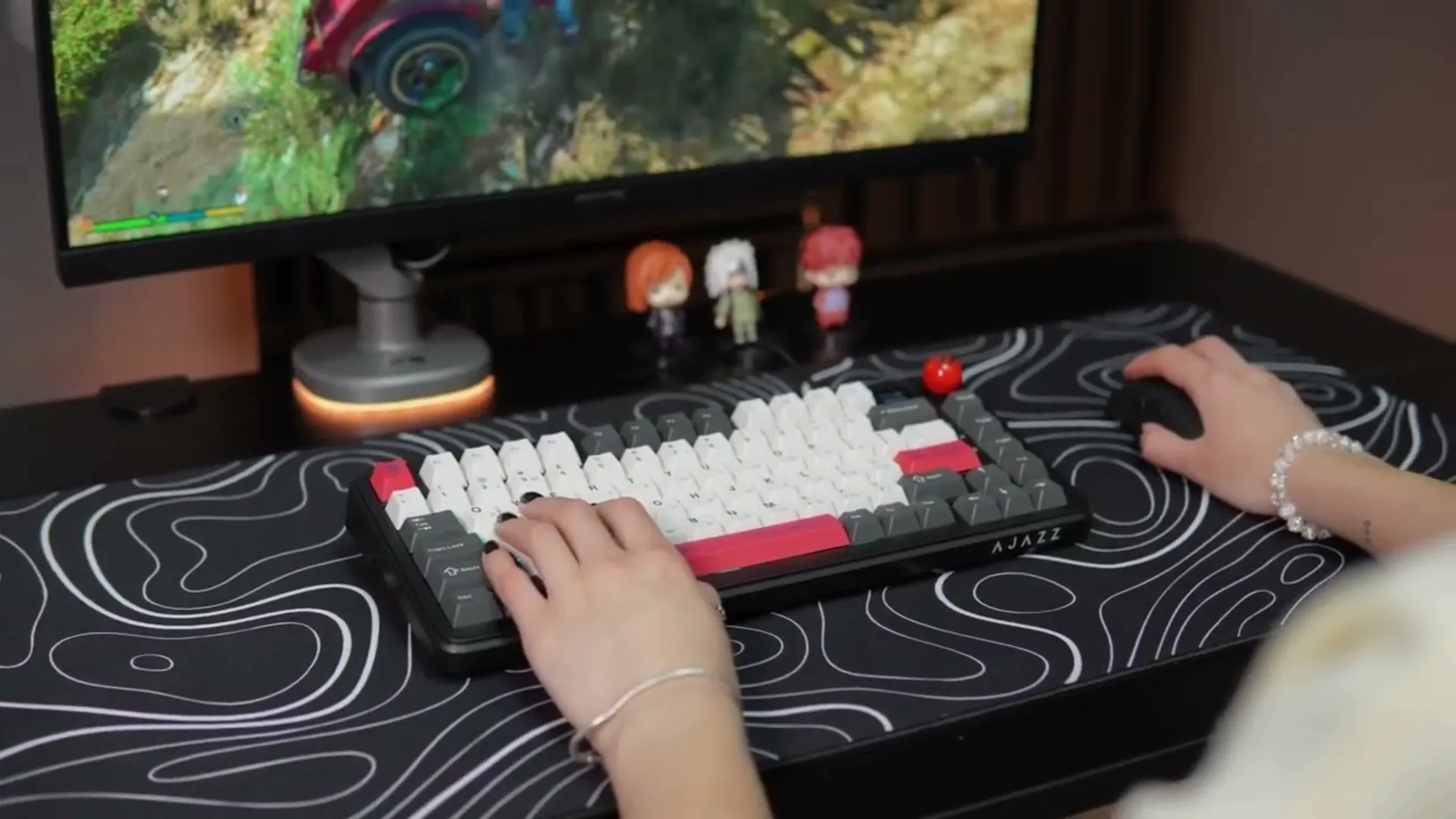 Клавіатура ігрова Ajazz (Orange) (AK820MAX-AS-OW) (UA)