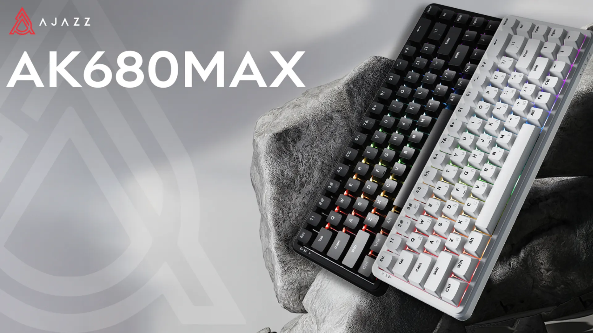 Клавиатура игровая Ajazz AK680 MAX (White) (AK680-WM-W-A) (UA)