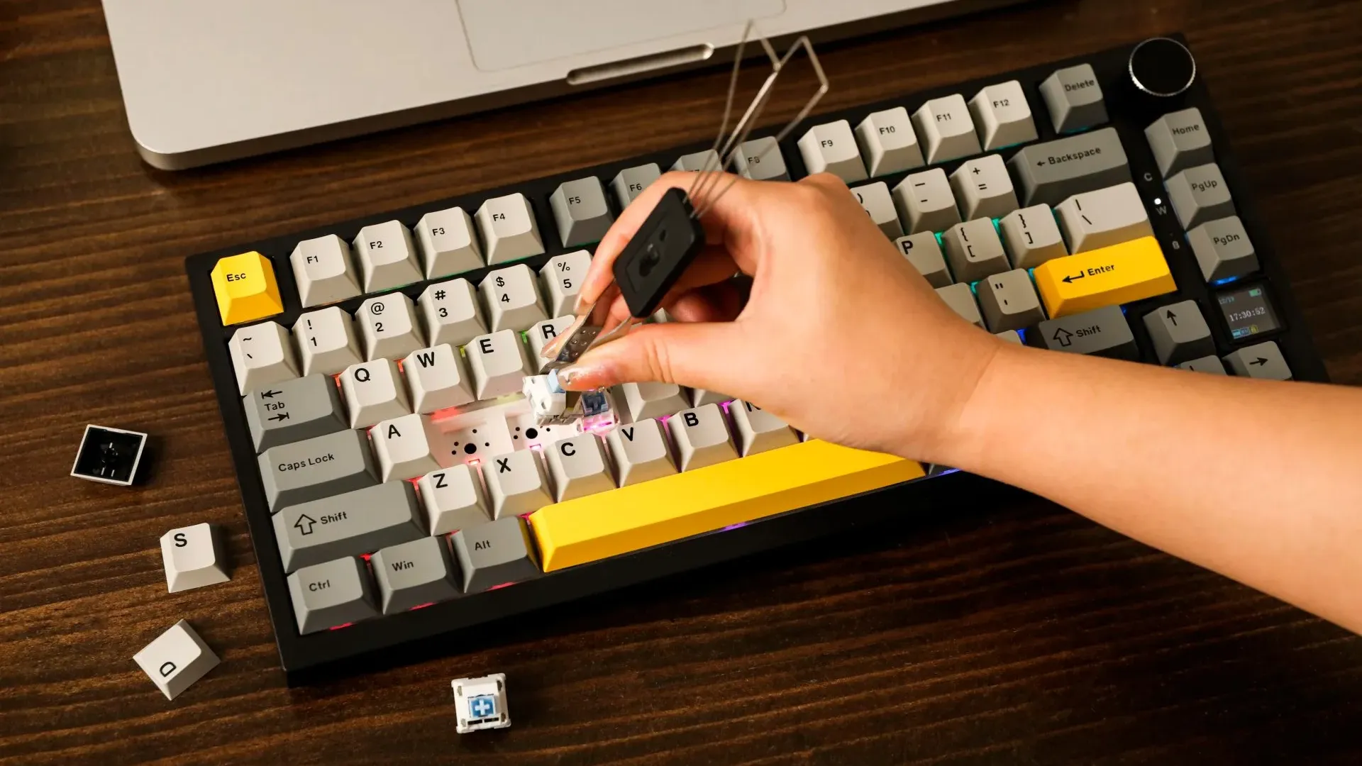 Клавиатура игровая Ajazz AK820 PRO Gift Switch (Black) (AK820PRO-G-BGY) (UA)