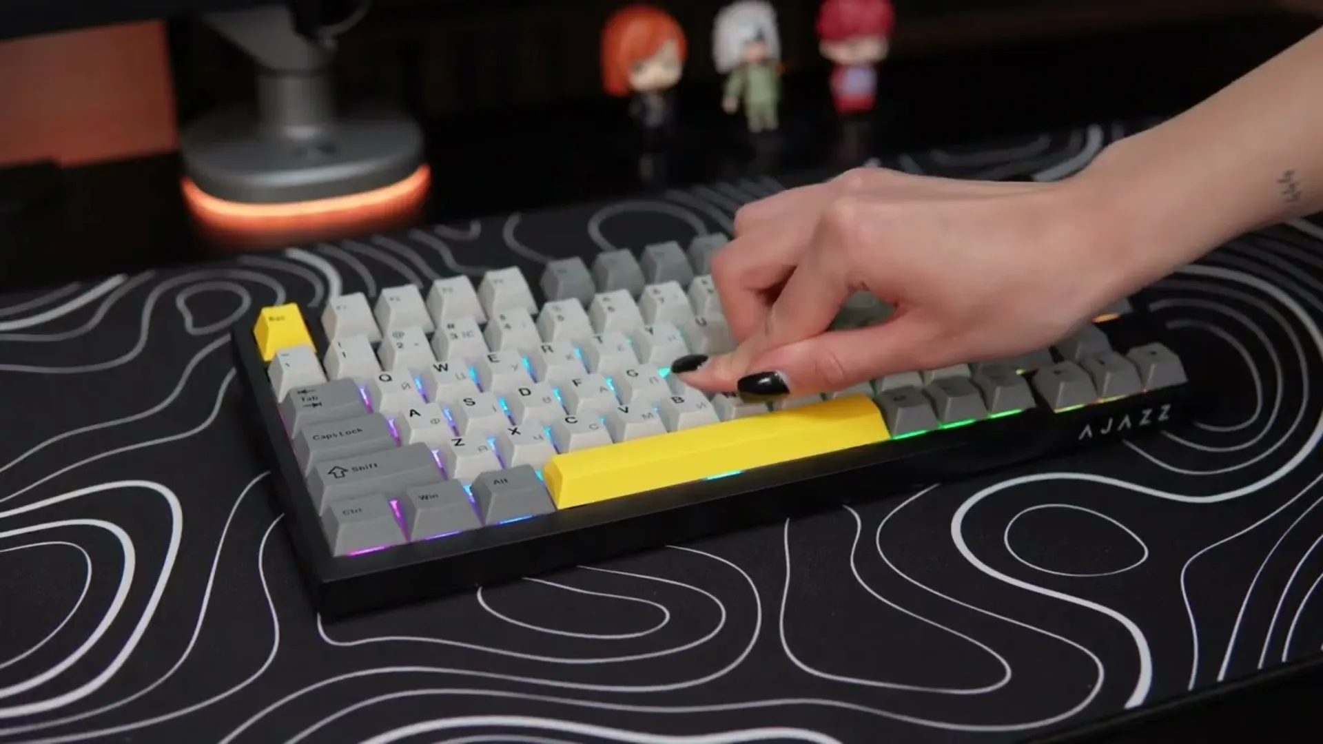 Клавиатура игровая Ajazz AK820 PRO Gift Switch (Black) (AK820PRO-G-BGY) (UA)