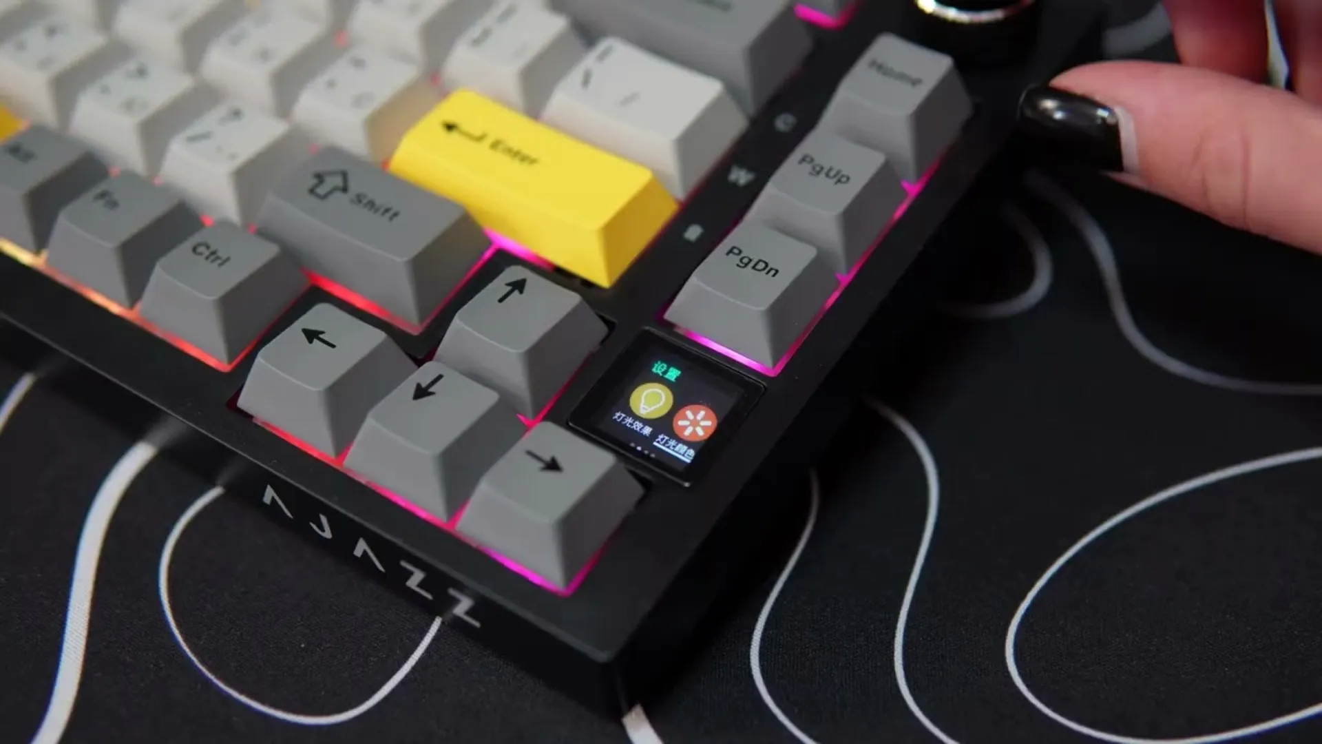 Клавиатура игровая Ajazz AK820 PRO Flying Fish Switches (White/Purple) (AK820PRO-FF-PWB) (UA)