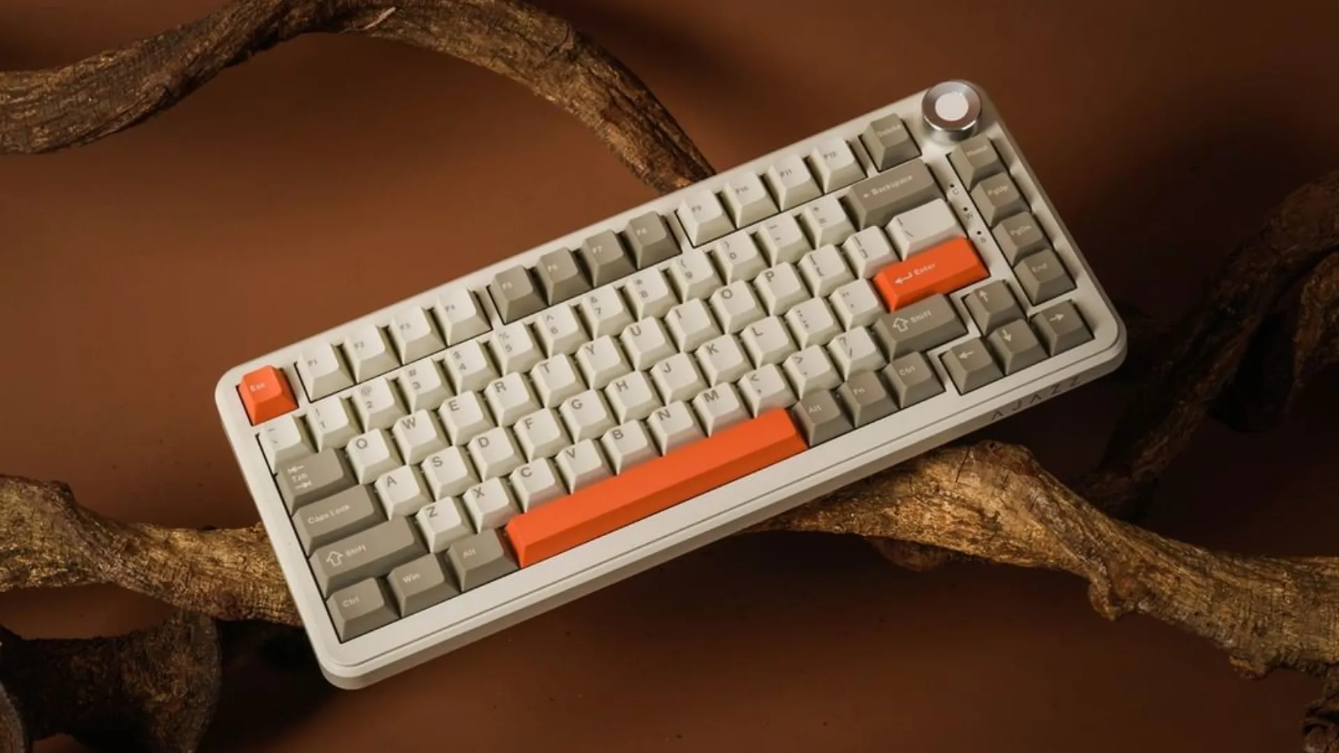 Клавіатура ігрова Ajazz AK820 MAX Flying Fish Switch (Retro) (AK820MAX-FF-R) (UA)