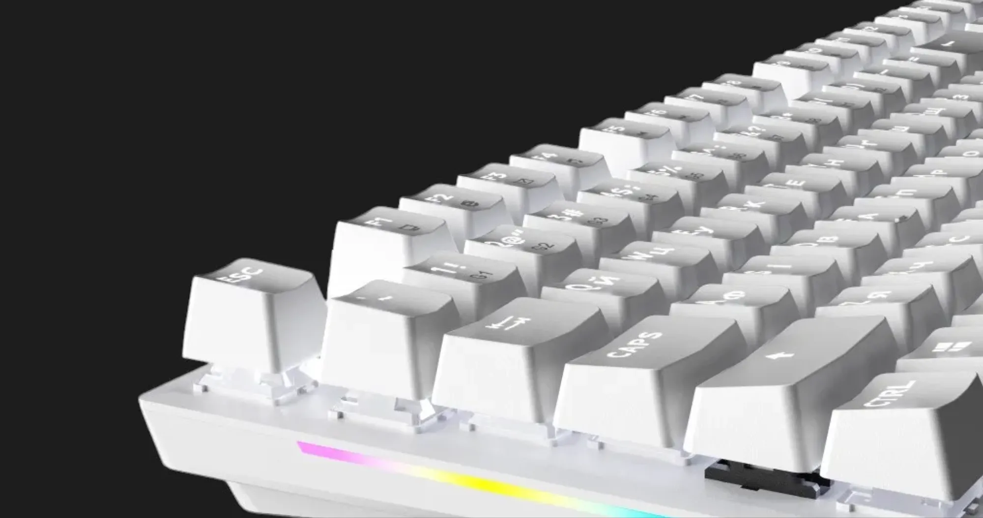 Клавіатура GamePro Genesis Joker 87% Red switches (White) (UA)