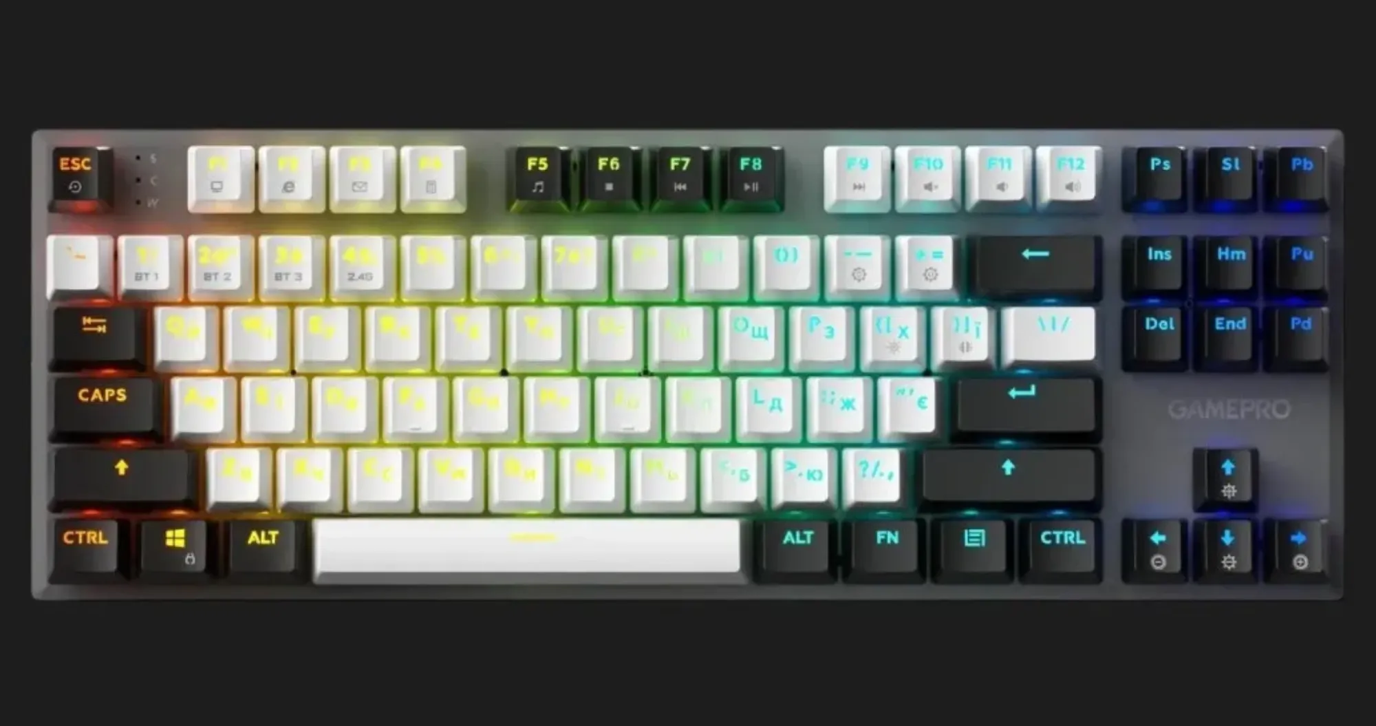 Клавіатура GamePro Genesis Joker Pro 87% Red switches (Gray) (UA)