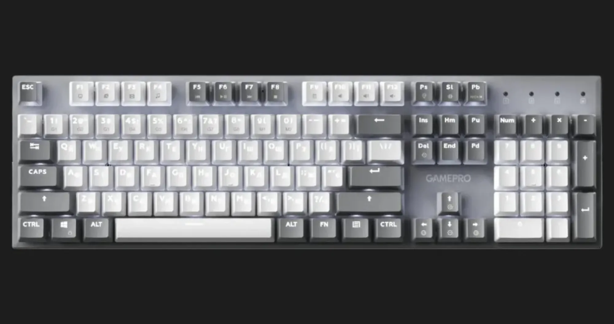 Клавіатура GamePro Genesis Metallic 100% Red switches (Black) (UA)