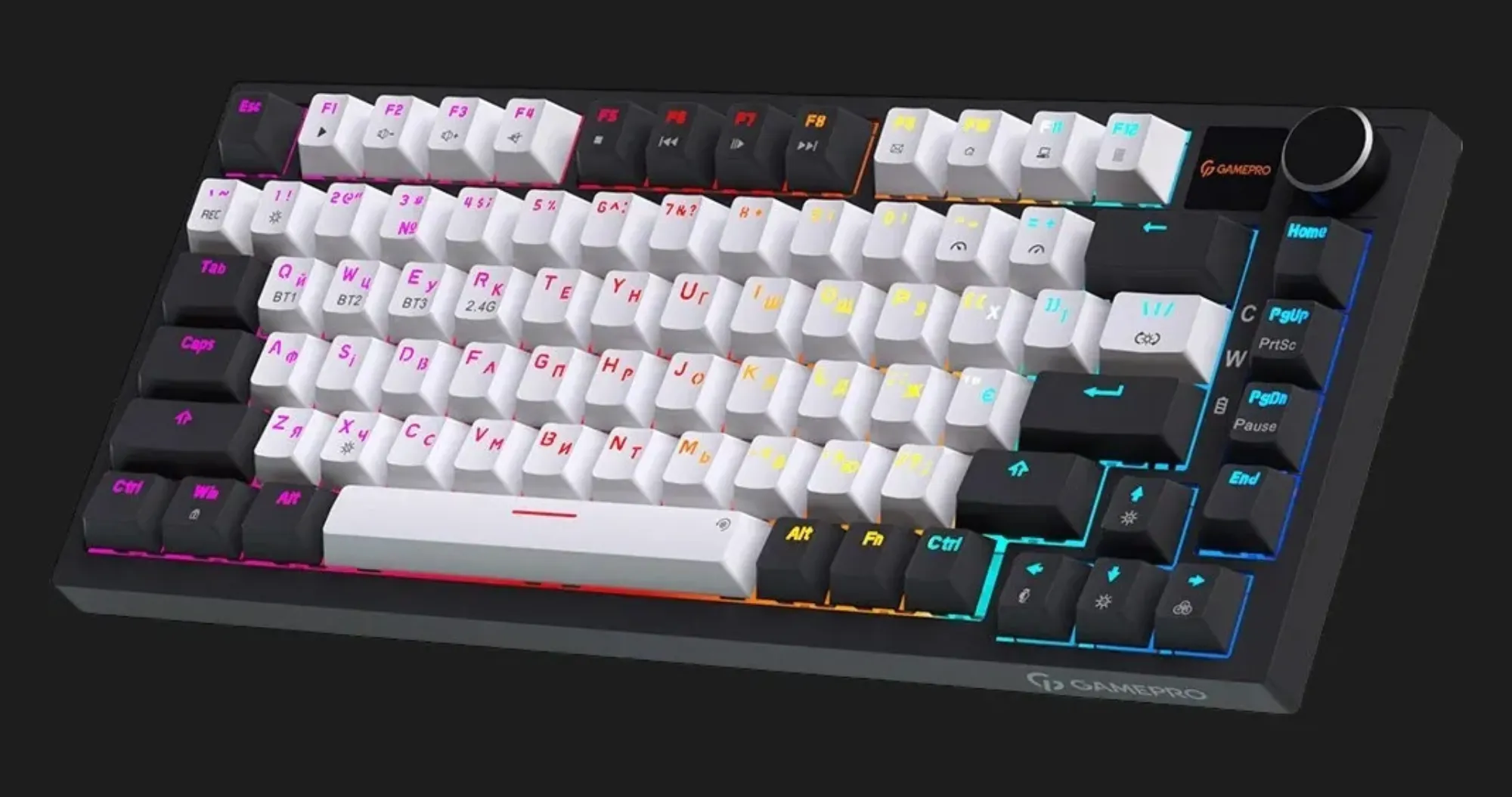 Клавіатура GamePro Asgard Valhalla Pro 75% Rainy switches (White) (UA)