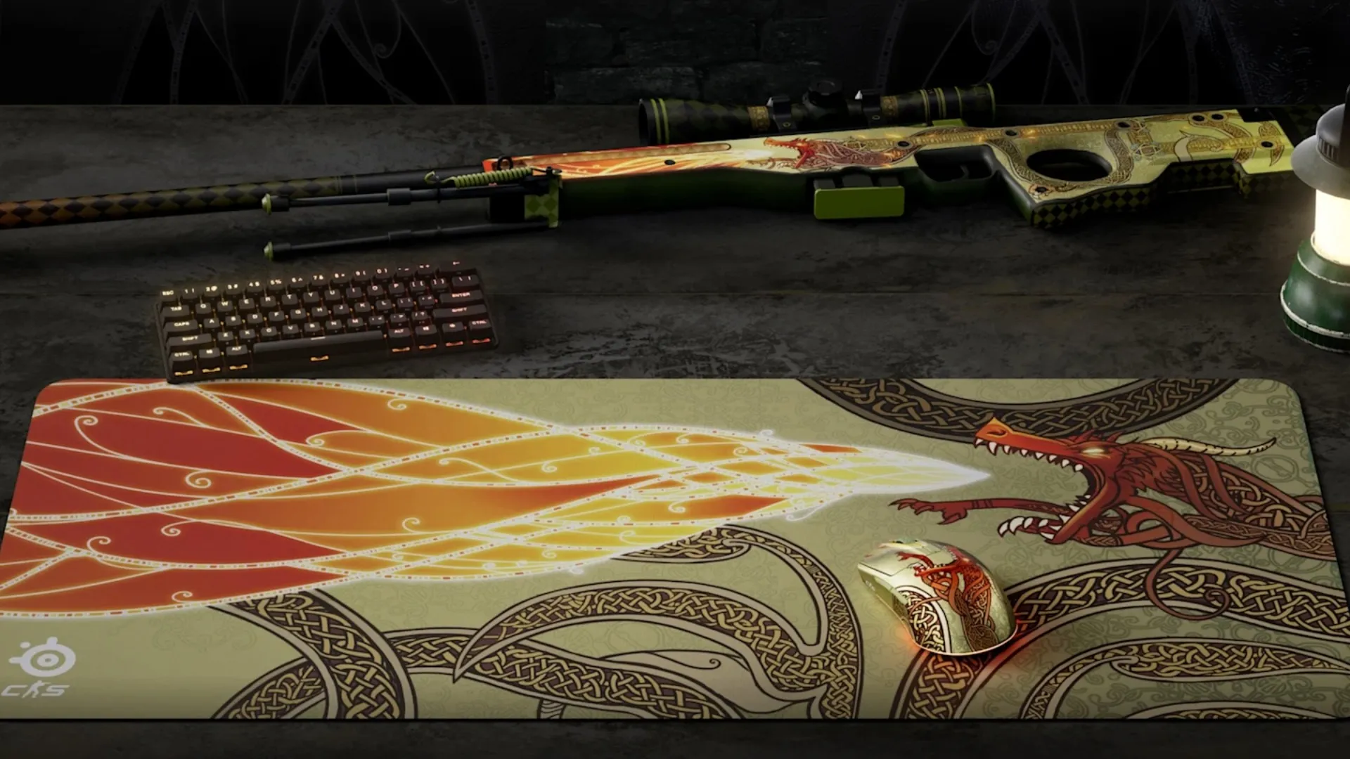 Мышь SteelSeries CS2 Dragon Lore Edition Wireless RGB (62614) (UA)