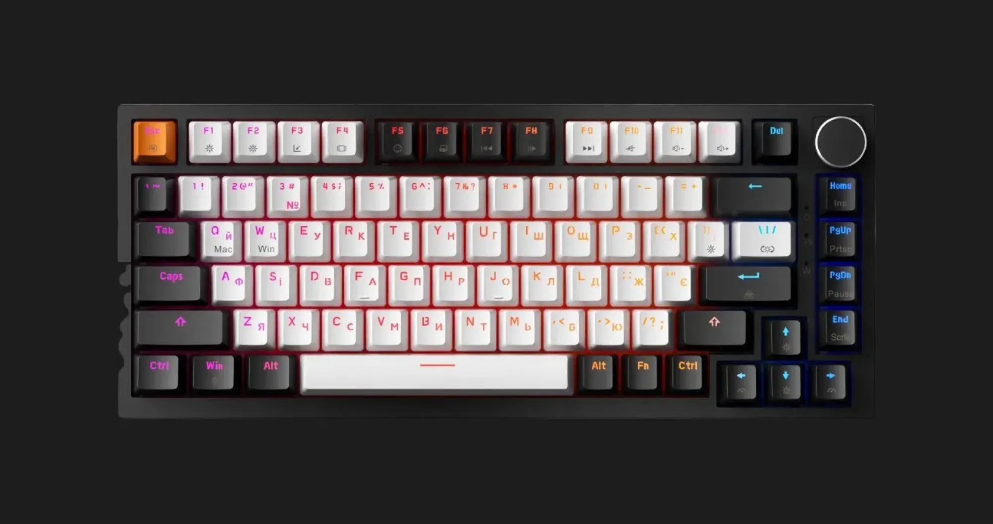 Клавіатура GamePro Asgard Valhalla MAX 75% Magnetic switches (Black) (UA