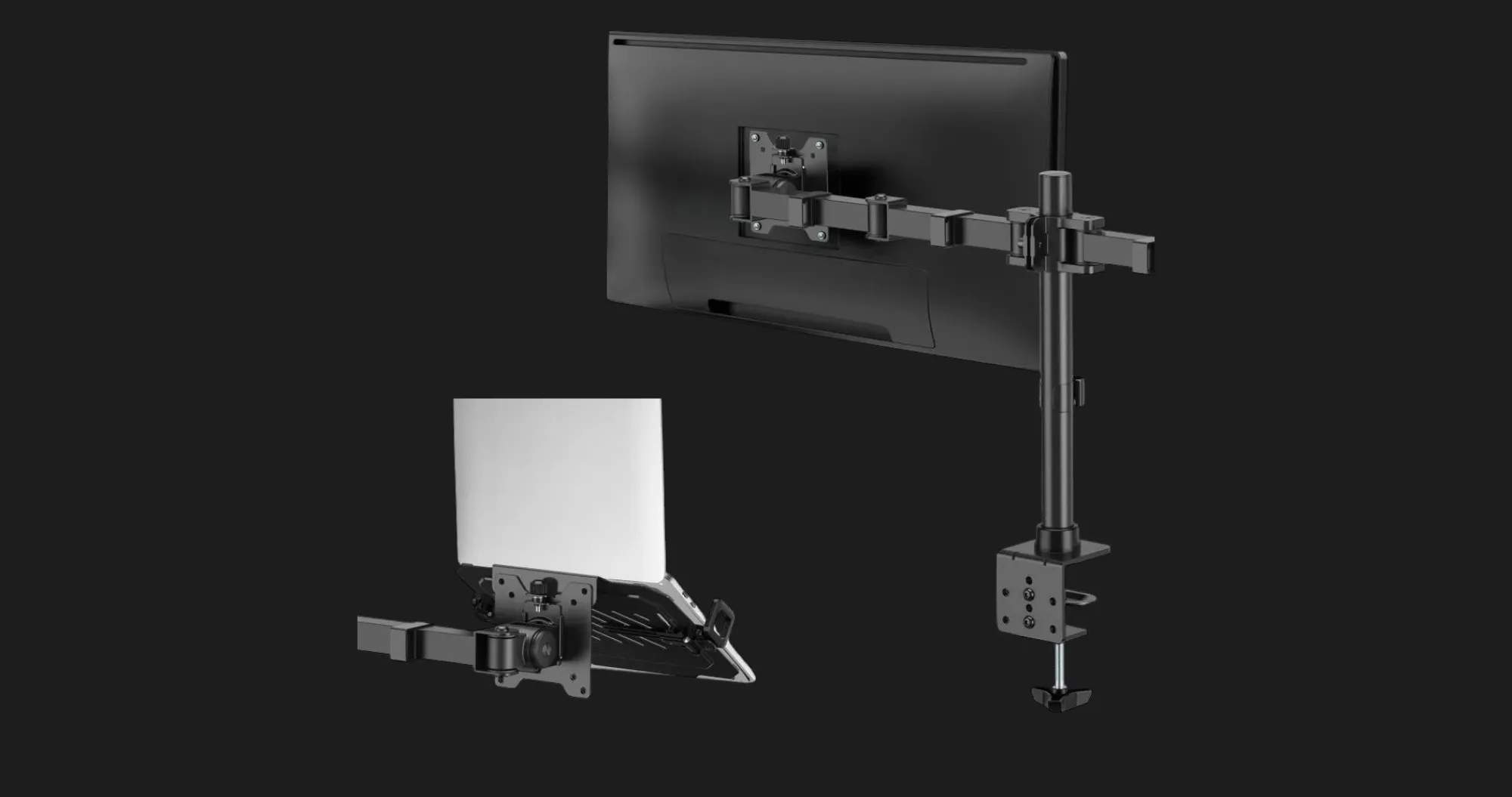 Настільне кріплення для монітора та ноутбука OfficePro MA113B (17-49") (Black) (UA)