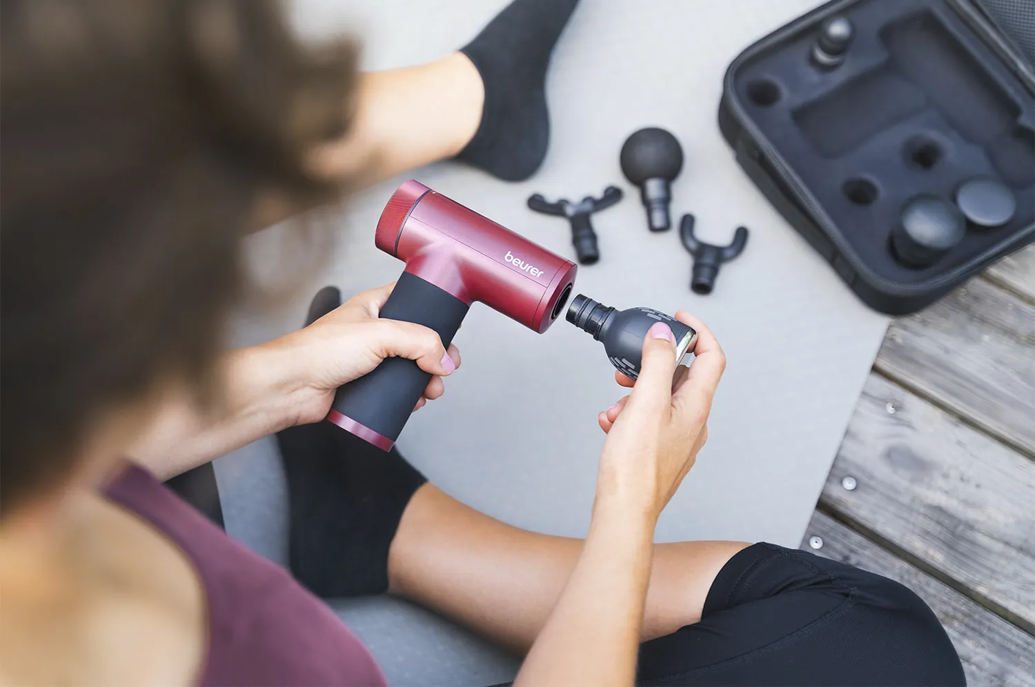 Масажер для тіла Beurer MG 195 HOT / COLD RIPE CHERRY