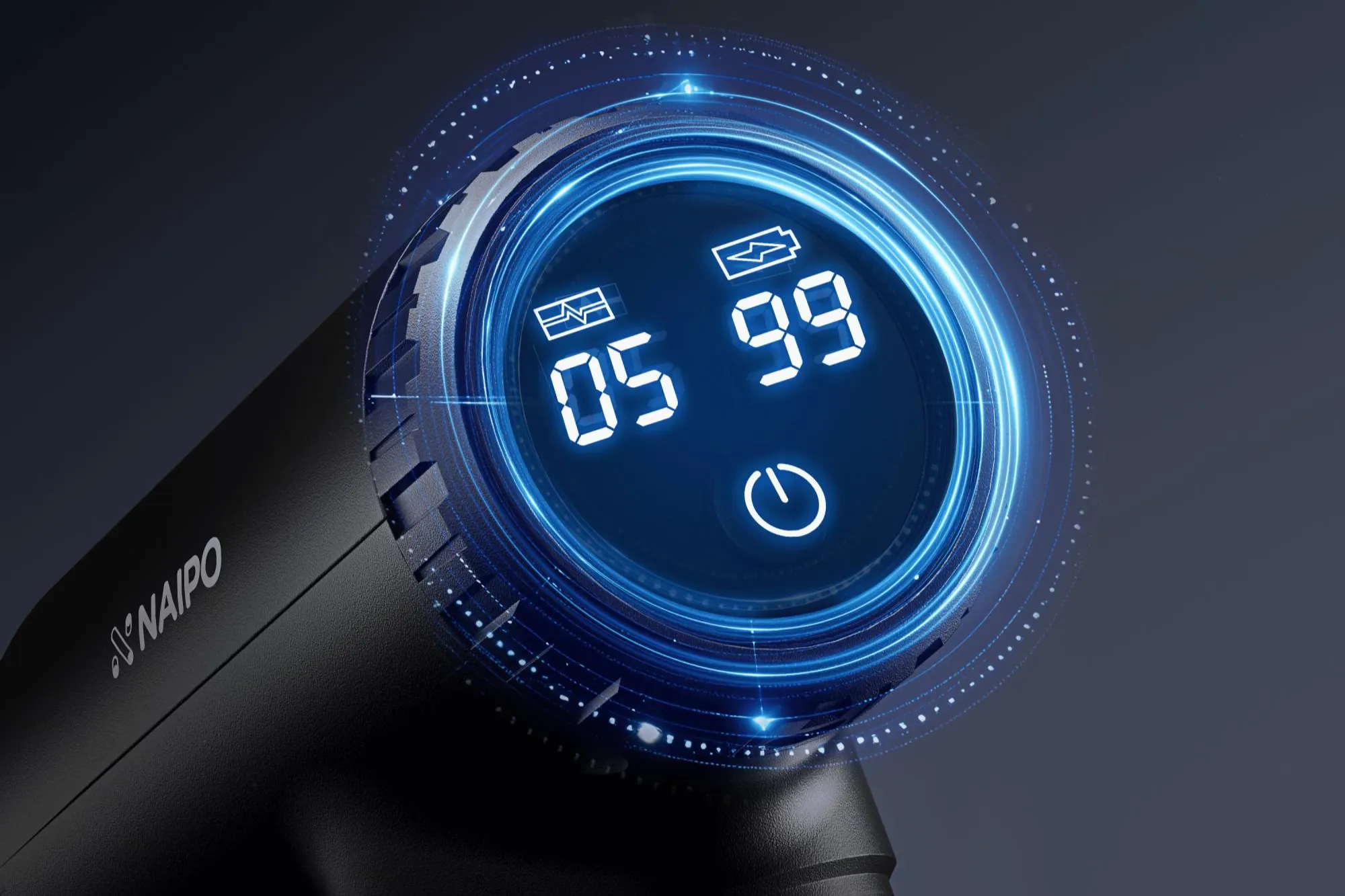 Перкусійний масажер Naipo NPMGUN-K5 (Black)