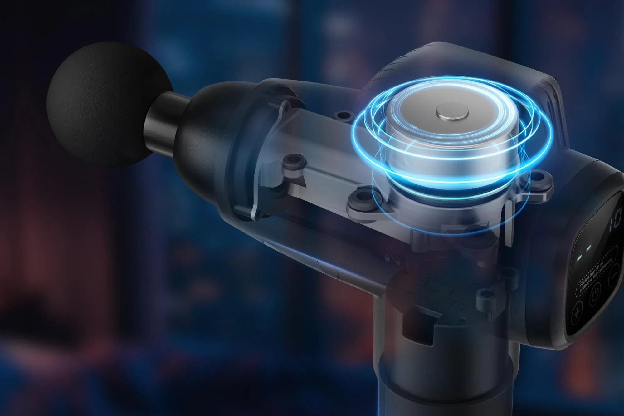 Перкусійний масажер Naipo NPMGUN-006 (Black)