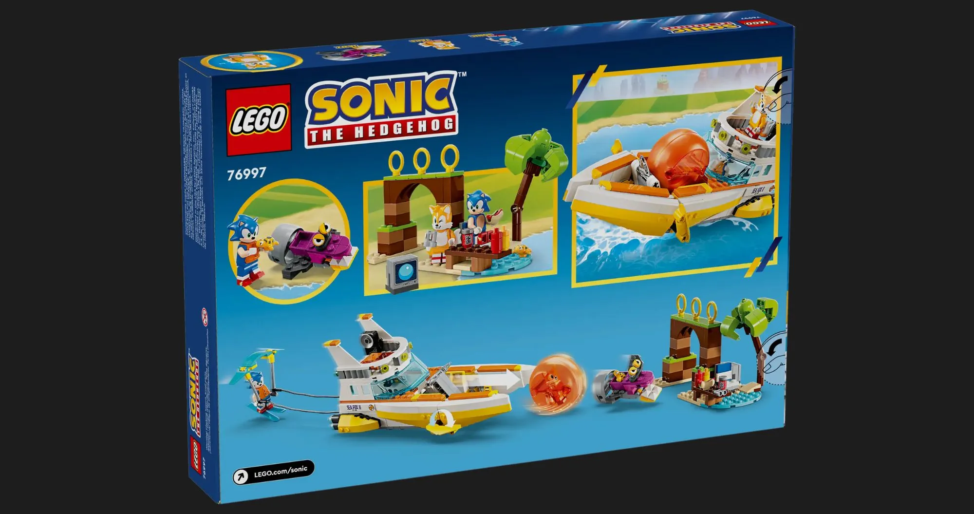 Конструктор LEGO Sonic Човен із «Пригод Тейлза» (76997)