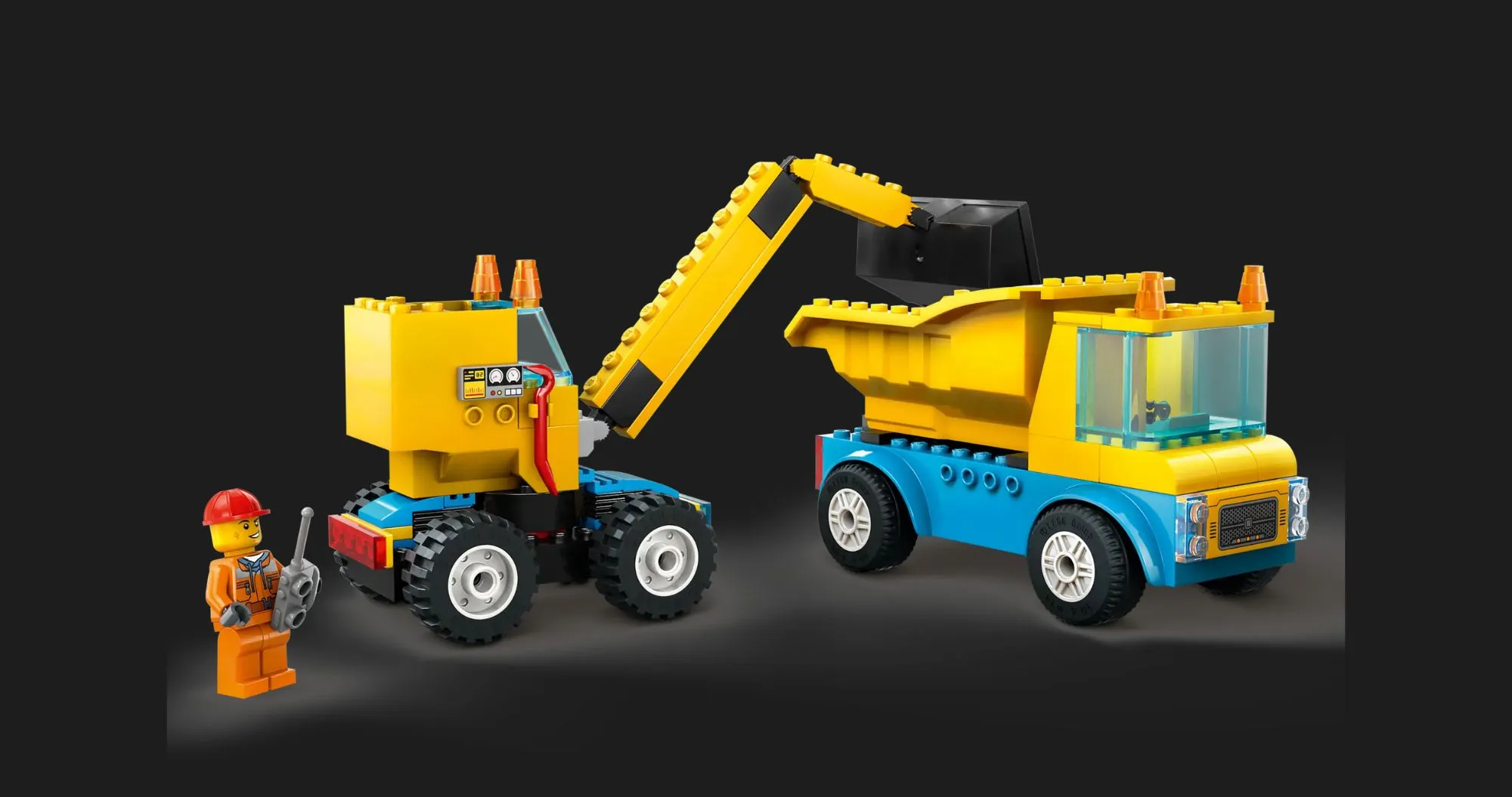 Конструктор LEGO City Construction Trucks and Wrecking Ball Crane (60391)