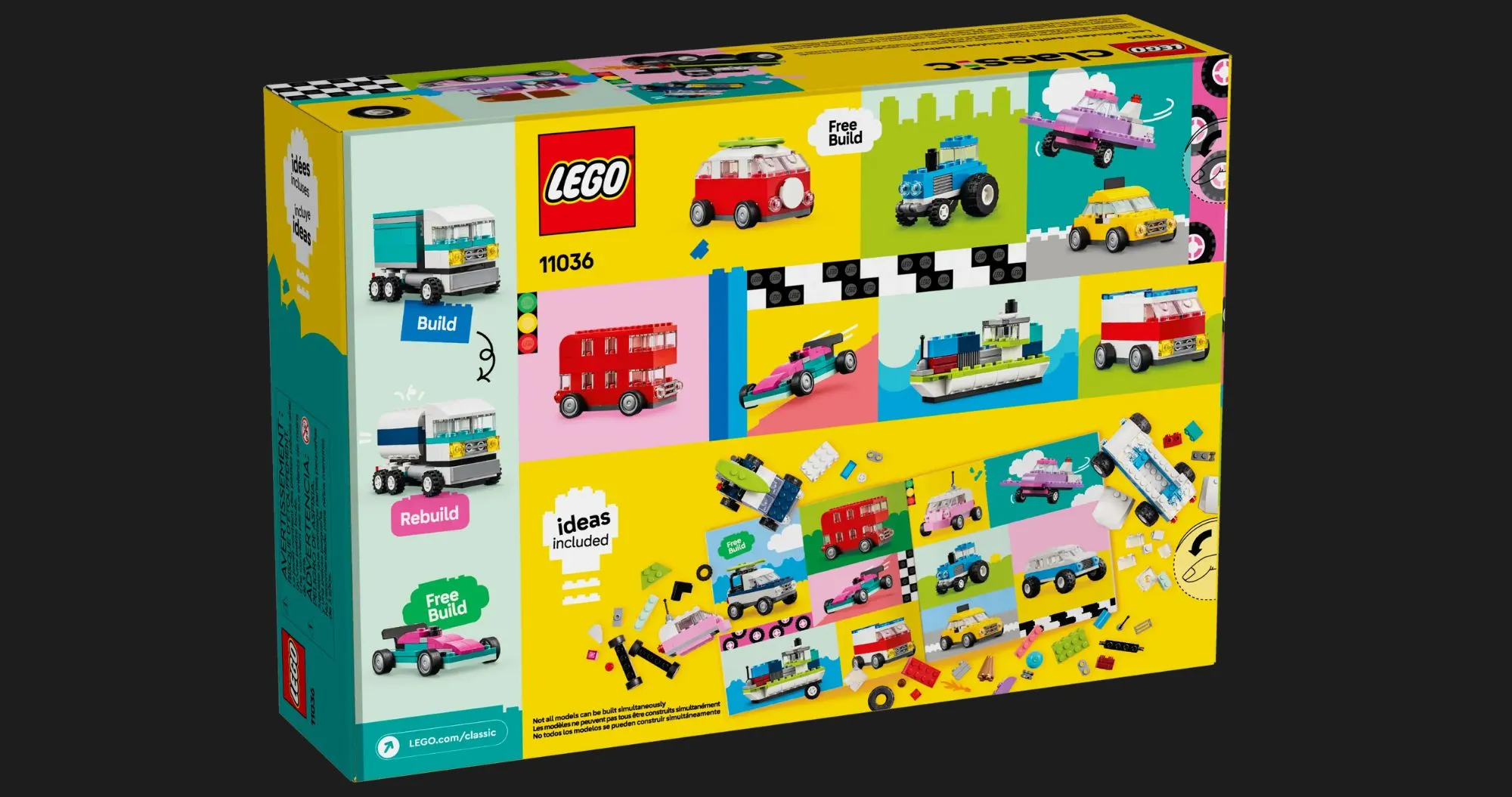 Конструктор LEGO Classic Творчі транспортні засоби (11036)