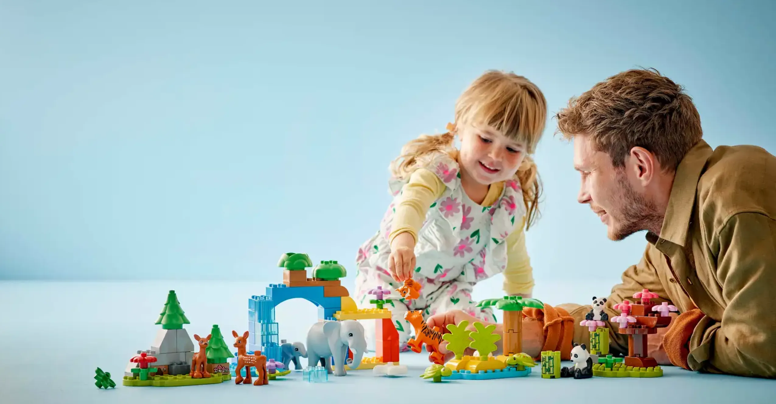 Конструктор LEGO DUPLO Семейства диких животных 3-в-1 (10446)