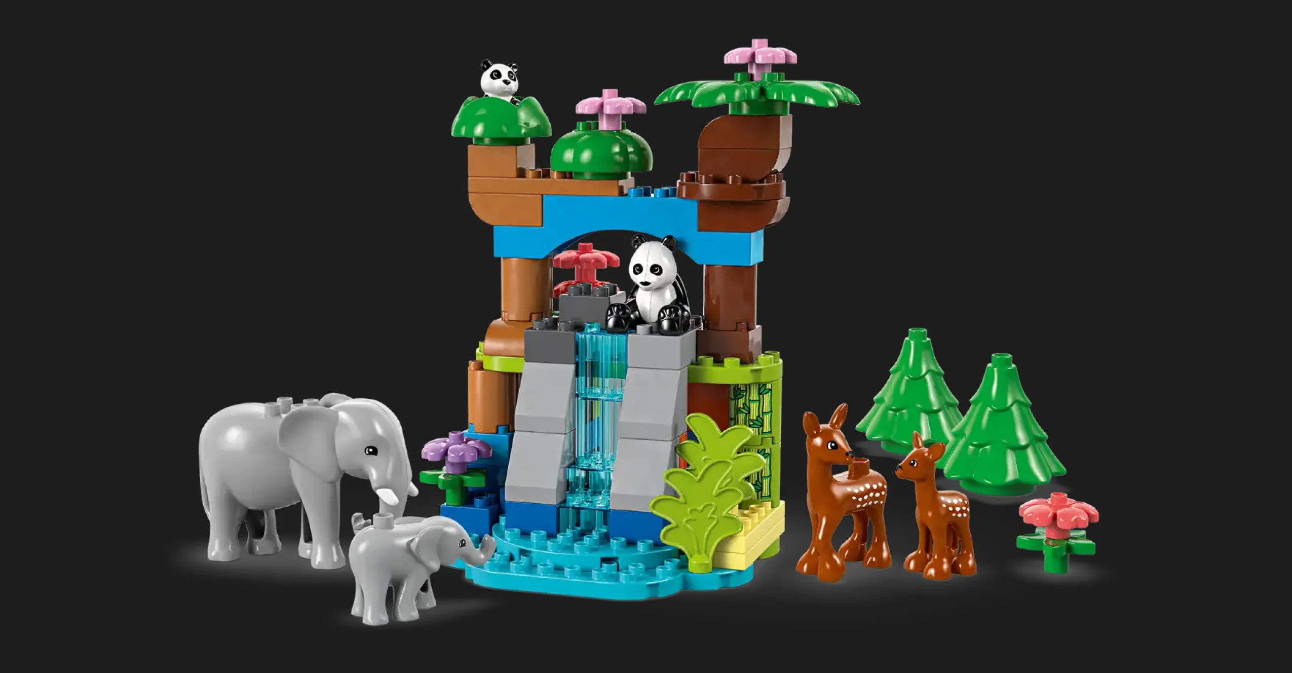 Конструктор LEGO DUPLO Семейства диких животных 3-в-1 (10446)