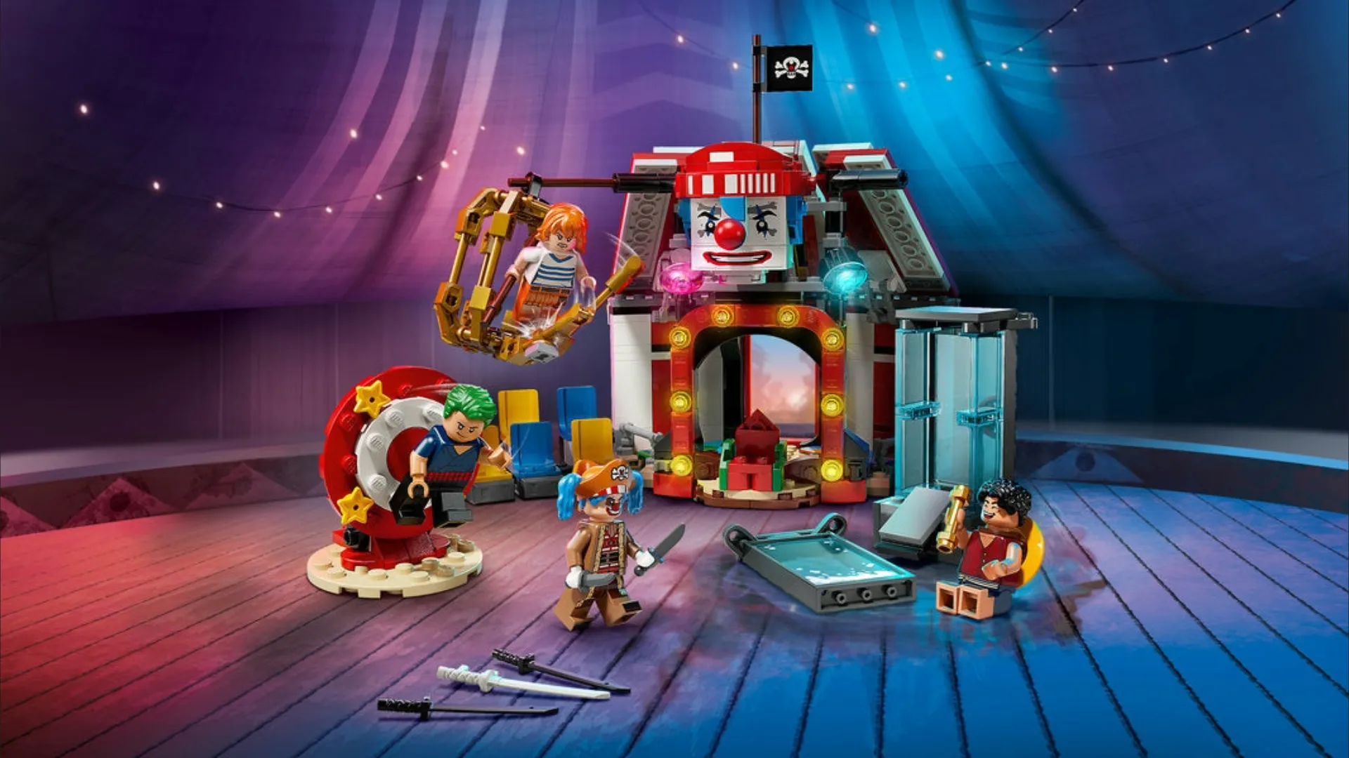 Конструктор LEGO One Piece Цирковий намет клоуна Баґґі (75637)