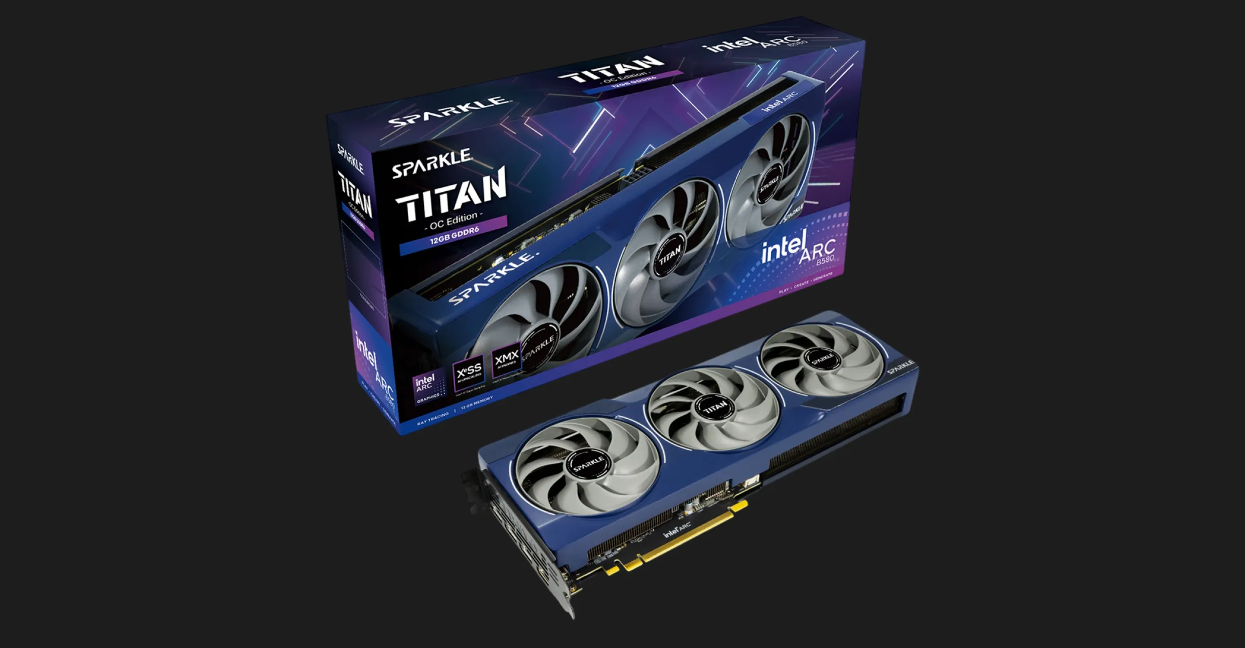 Відеокарта Sparkle Intel Arc B580 OC 12GB (SB580T-12GOC)