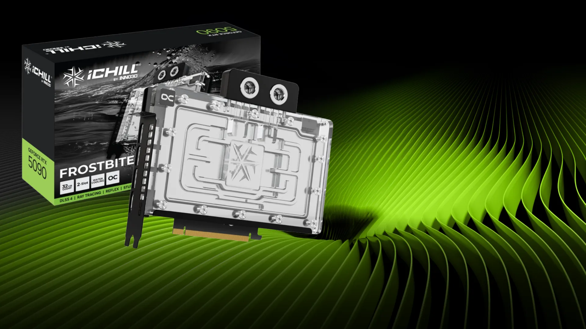 Відеокарта Inno3D GeForce RTX 5090 iChill Frostbite 32GB (C50903-32D7X-1759FB)