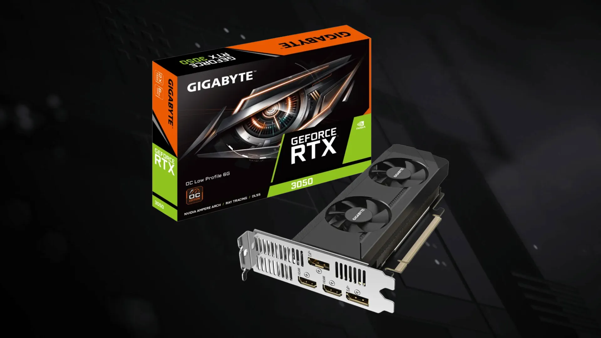 Відеокарта GIGABYTE GeForce RTX 3050 OC Low Profile 6GB (GV-N3050OC-6GL)