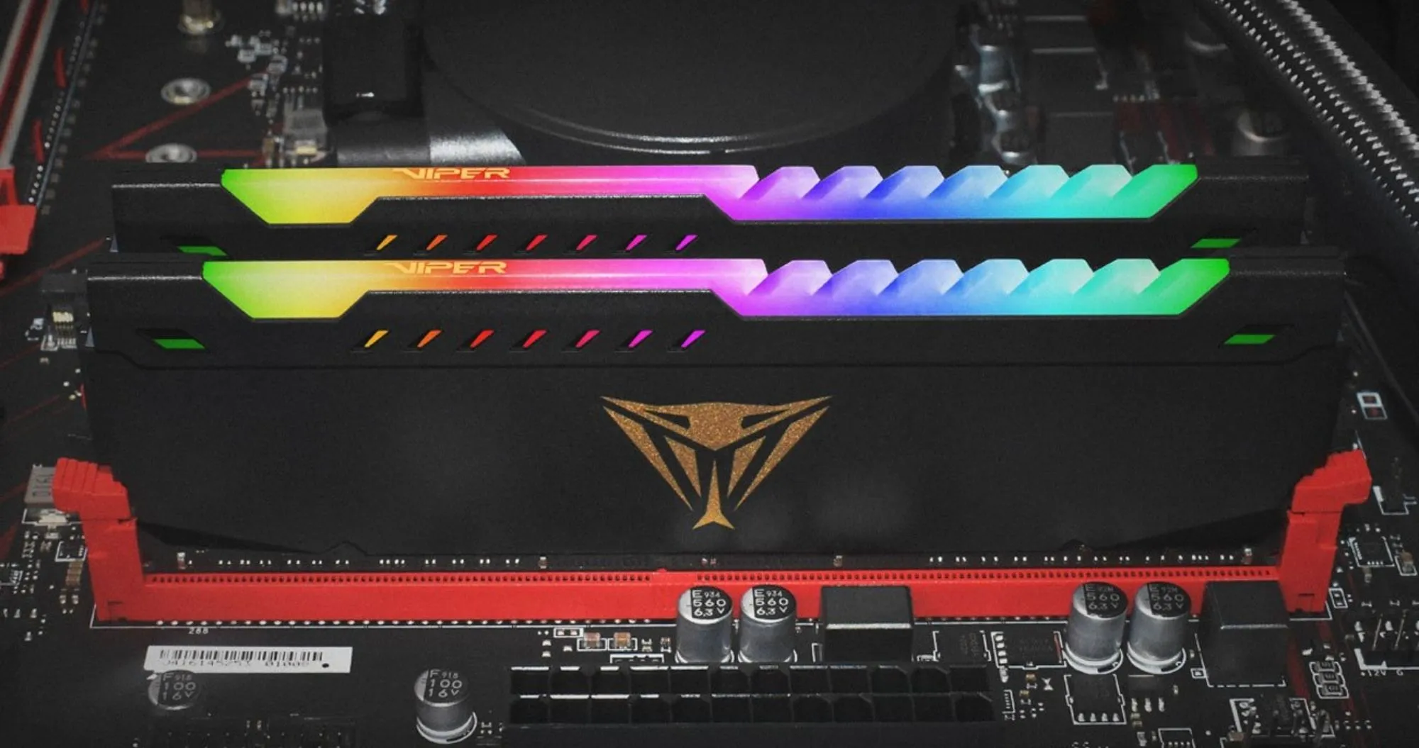 Оперативная память Patriot Viper Steel RGB Black DDR4 64GB 2x32GB 3600MHz (PVSR464G360C0K)