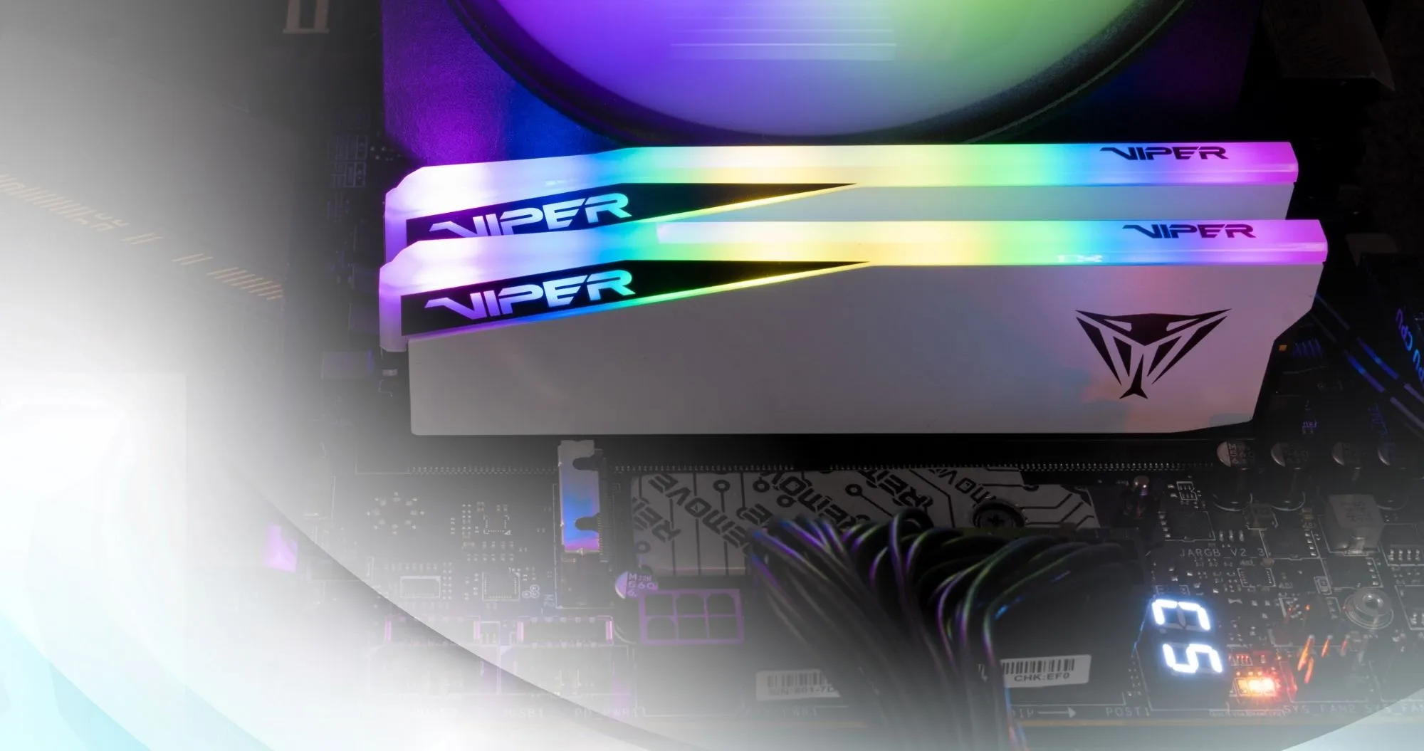 Оперативная память Patriot Viper Elite 5 RGB DDR5 32GB 2x16GB 7000MHz (PVER532G70C32KW)