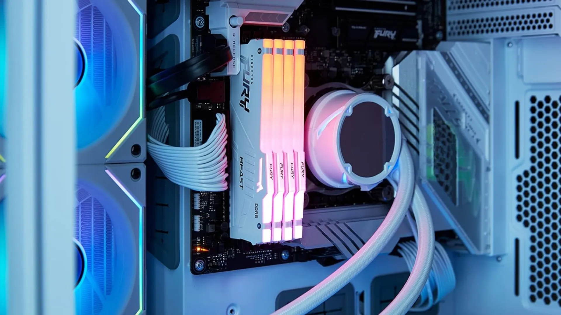 Оперативна памʼять Kingston Fury Beast White DDR5 16GB 1x16GB 6000MHz (KF560C30BWEA-16)