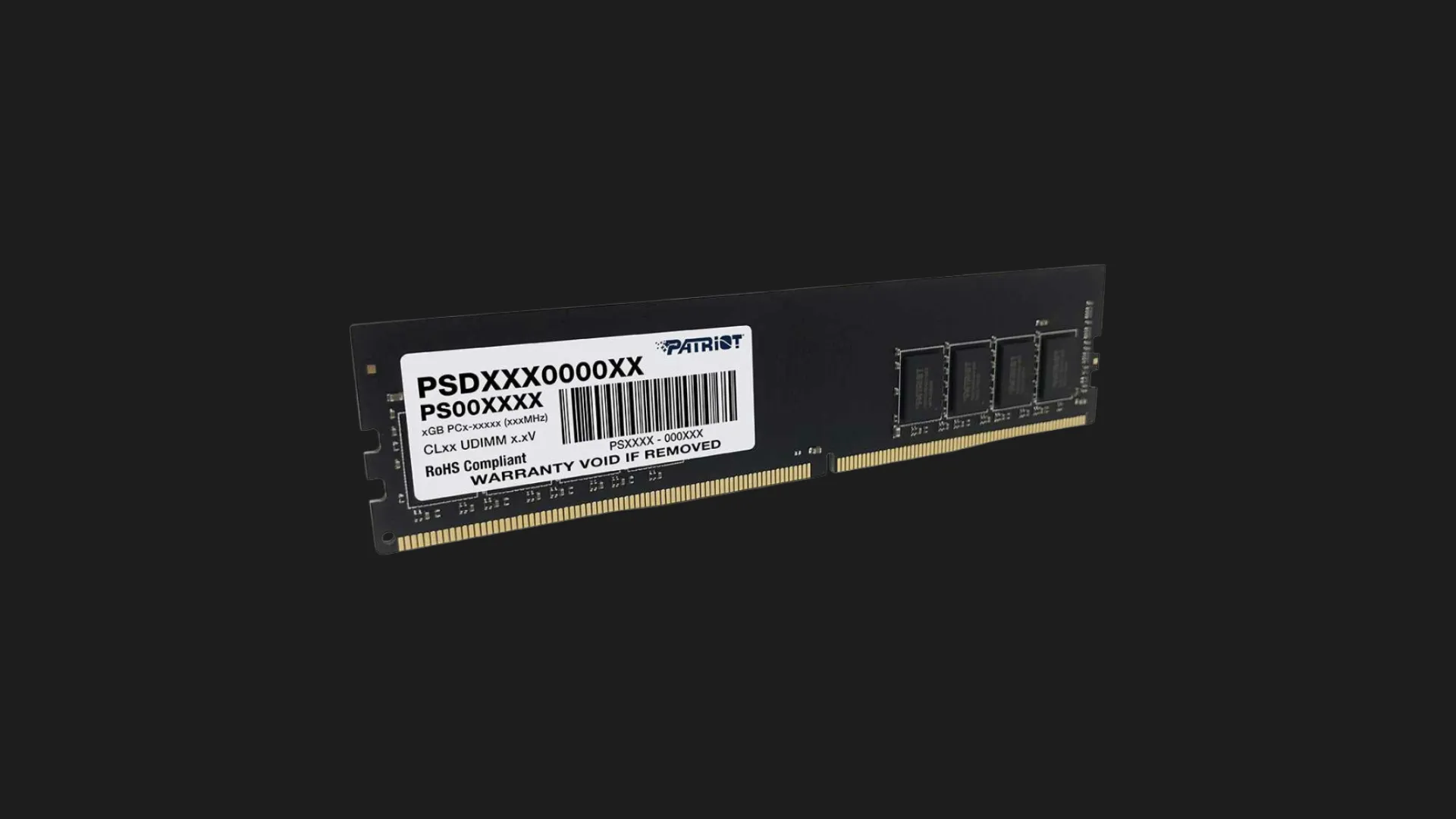 Оперативна памʼять Patriot Signature Line DDR4 8GB 1x8GB 3200MHz (PSD48G320081)