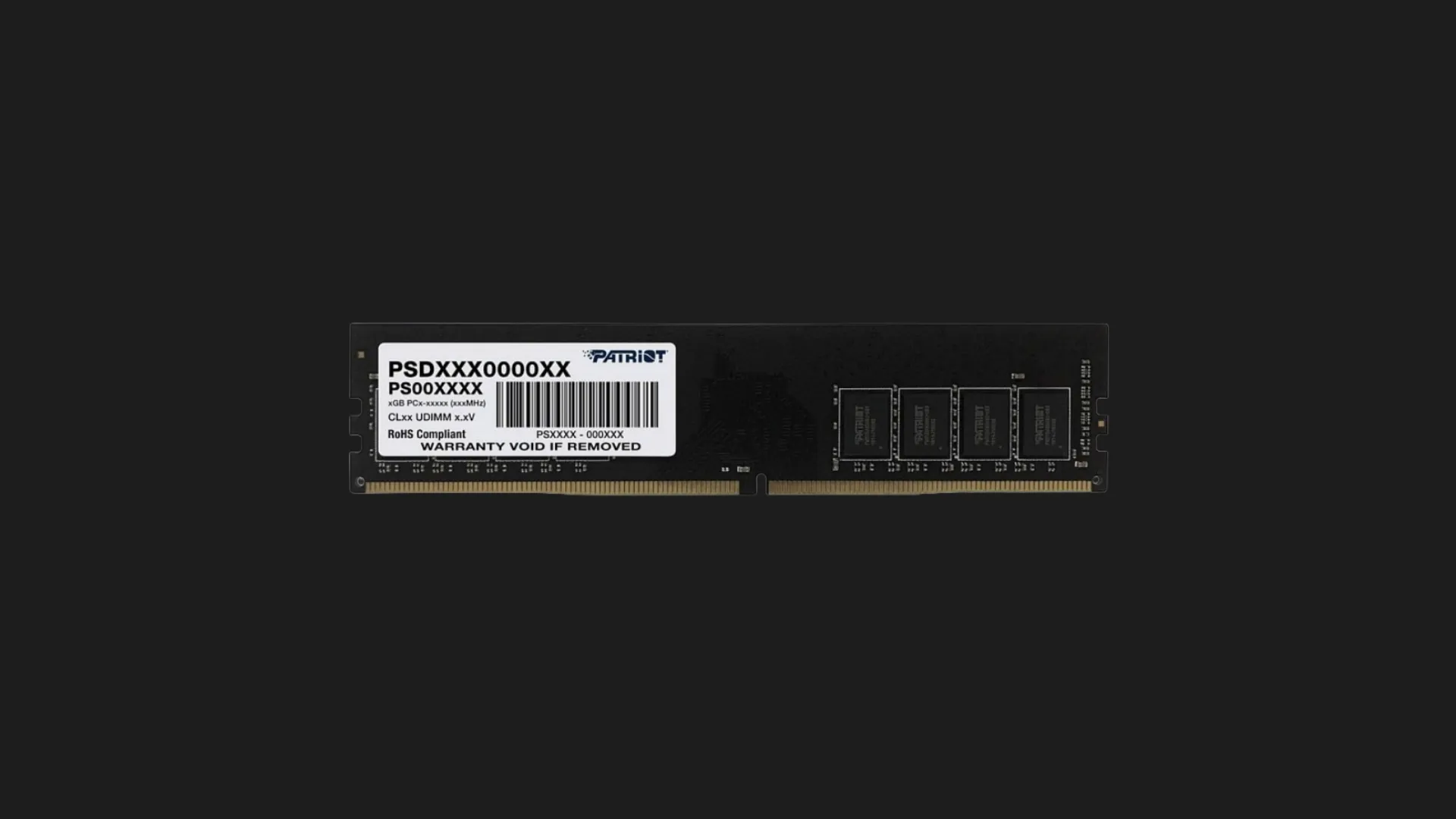 Оперативна памʼять Patriot Signature Line DDR4 8GB 1x8GB 3200MHz (PSD48G320081)