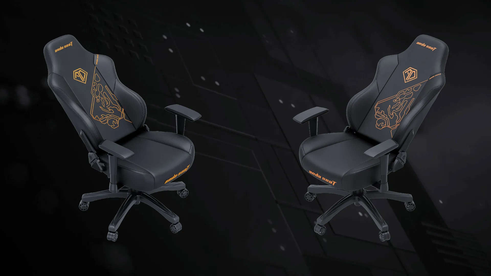 Кресло игровое Anda Seat Phantom Tiger Edition Size L (Black) (UA)