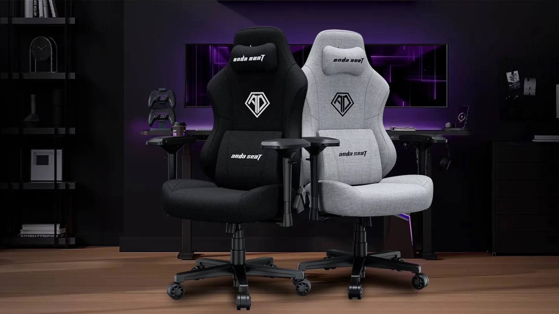 Крісло ігрове Anda Seat Phantom 3 Pro Fabric Size L (Black) (UA)