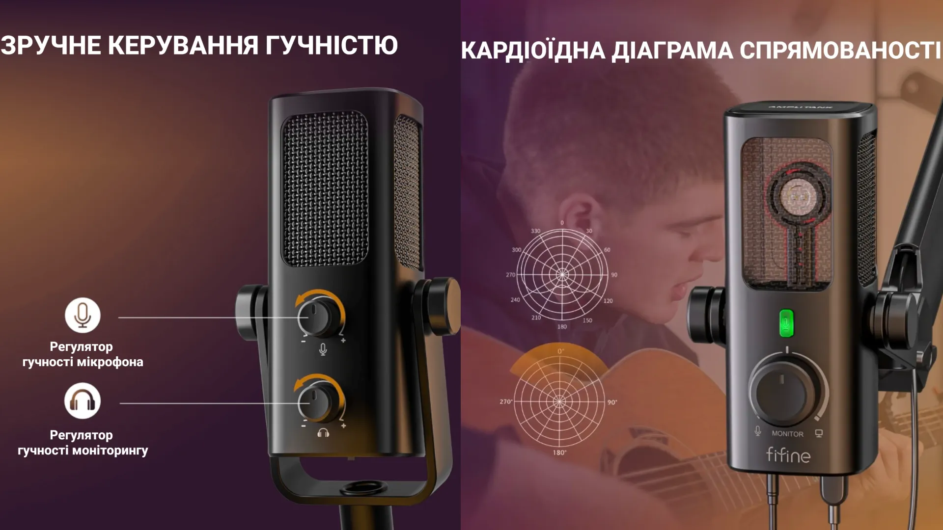 Мікрофон Fifine Profile 3 (Black) (UA)