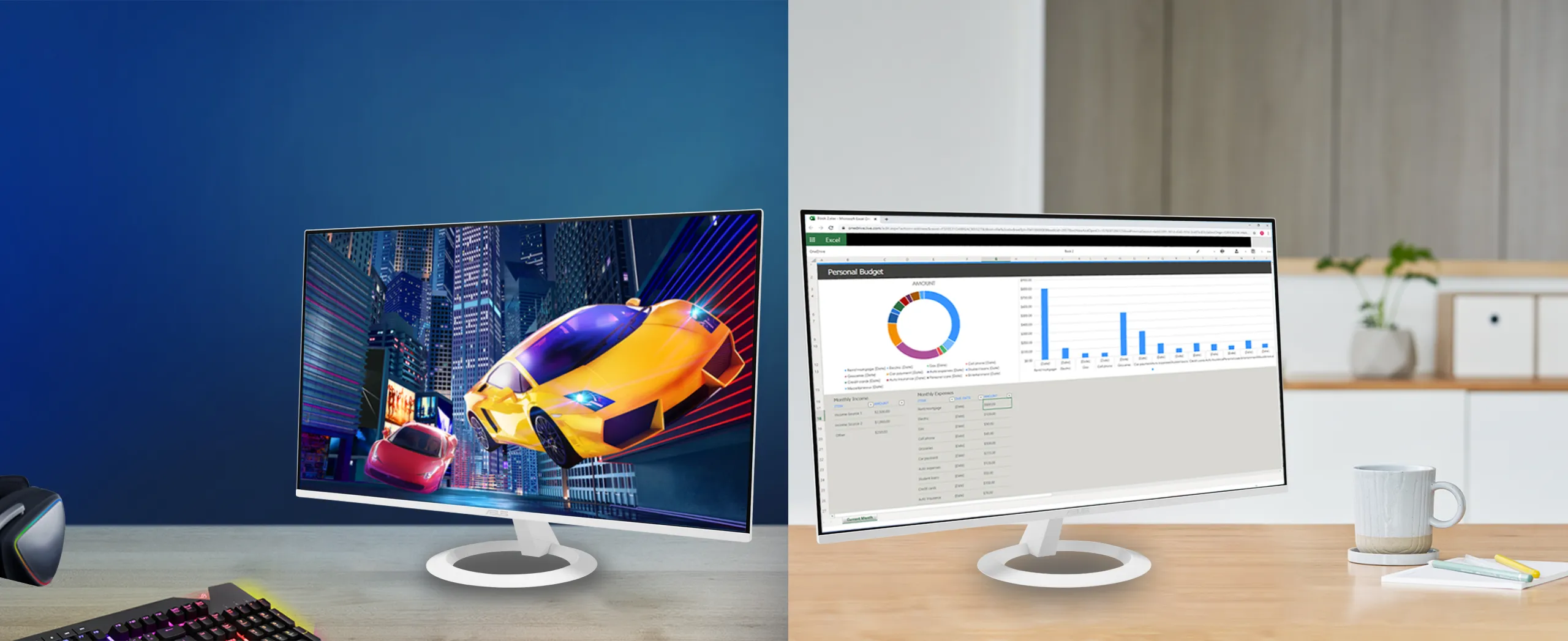 Монітор Asus 23.8" VZ249HG-W IPS 120Hz 90LM0BV2-B01A71 (UA)