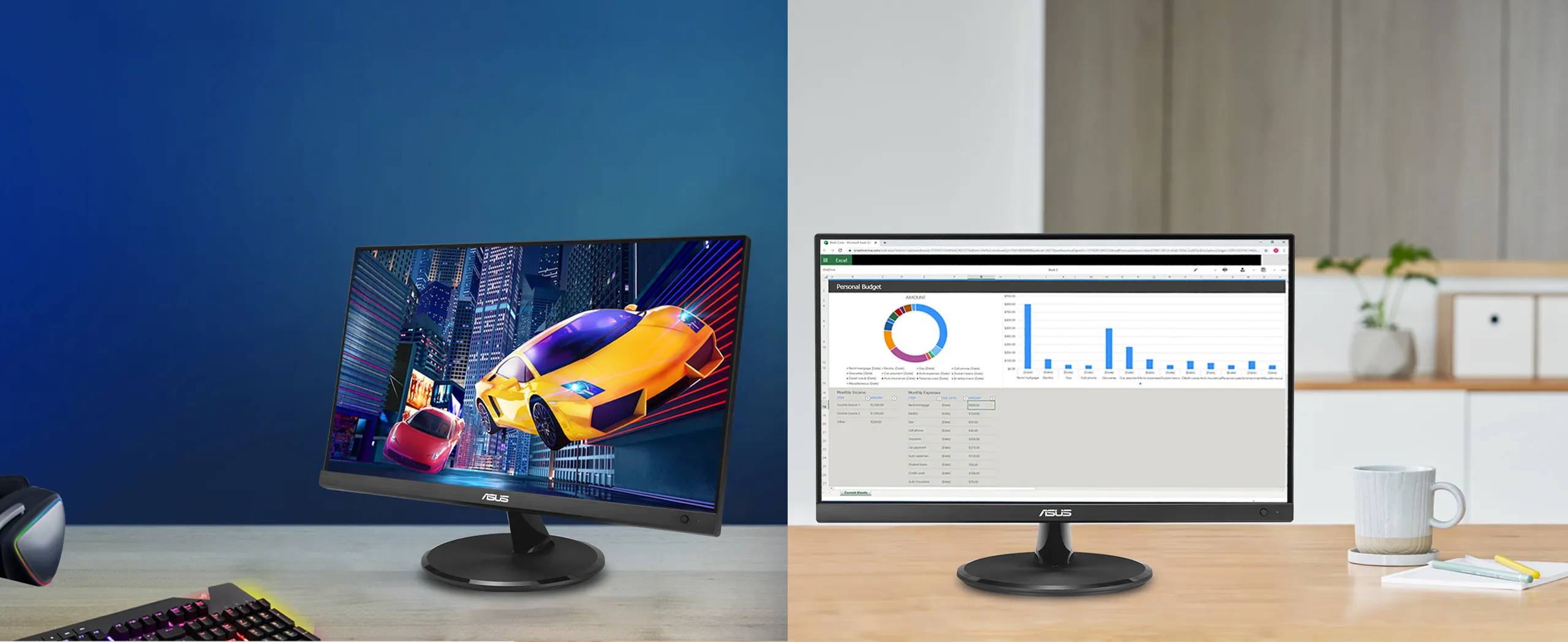 Монітор Asus 21.45" VP227HF VA 100Hz 90LM0880-B01O71 (UA)