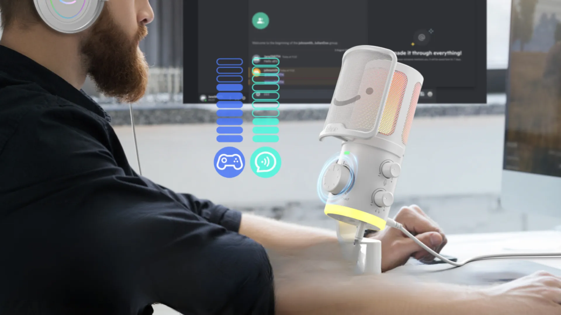 Мікрофон Fifine AM6W (White) (UA)