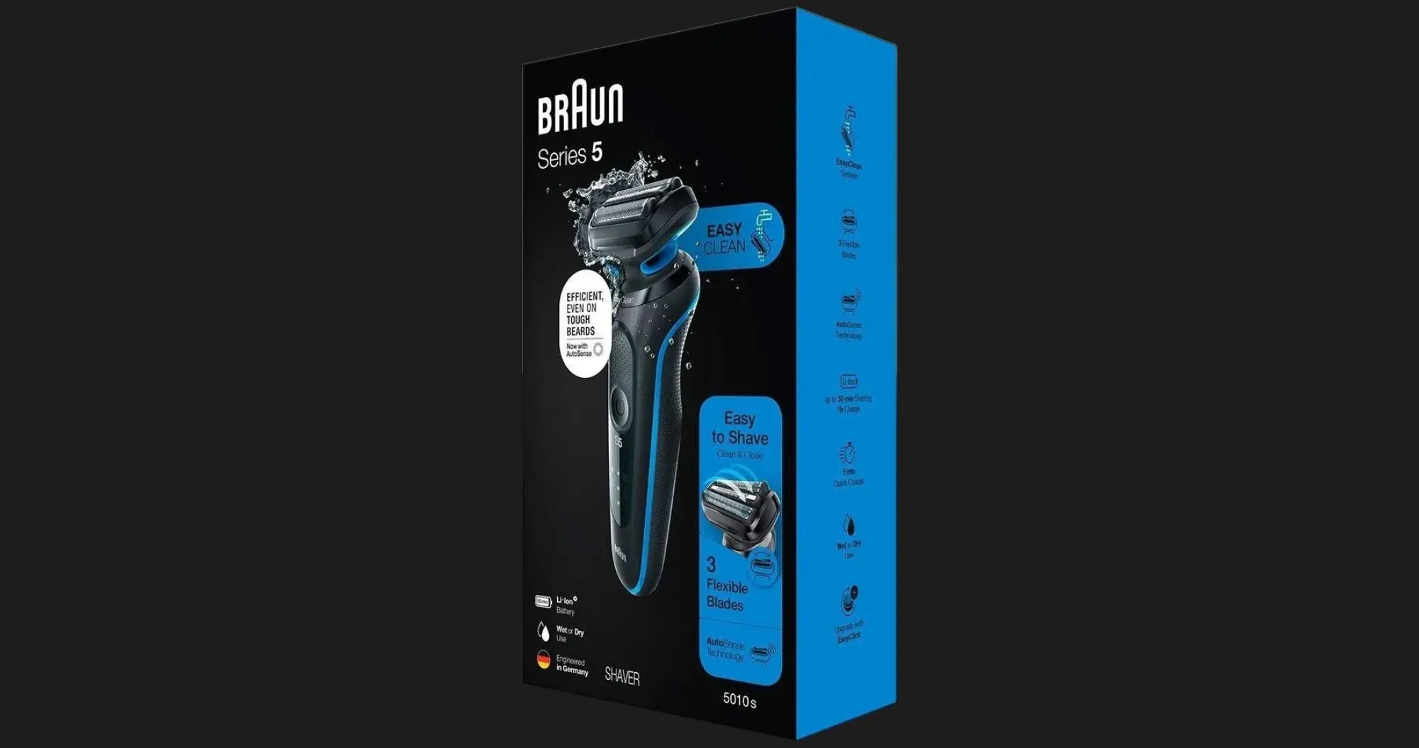Електрична бритва BRAUN Series 5 Wet&amp;Dry (51-B1000s) (Black/Blue)