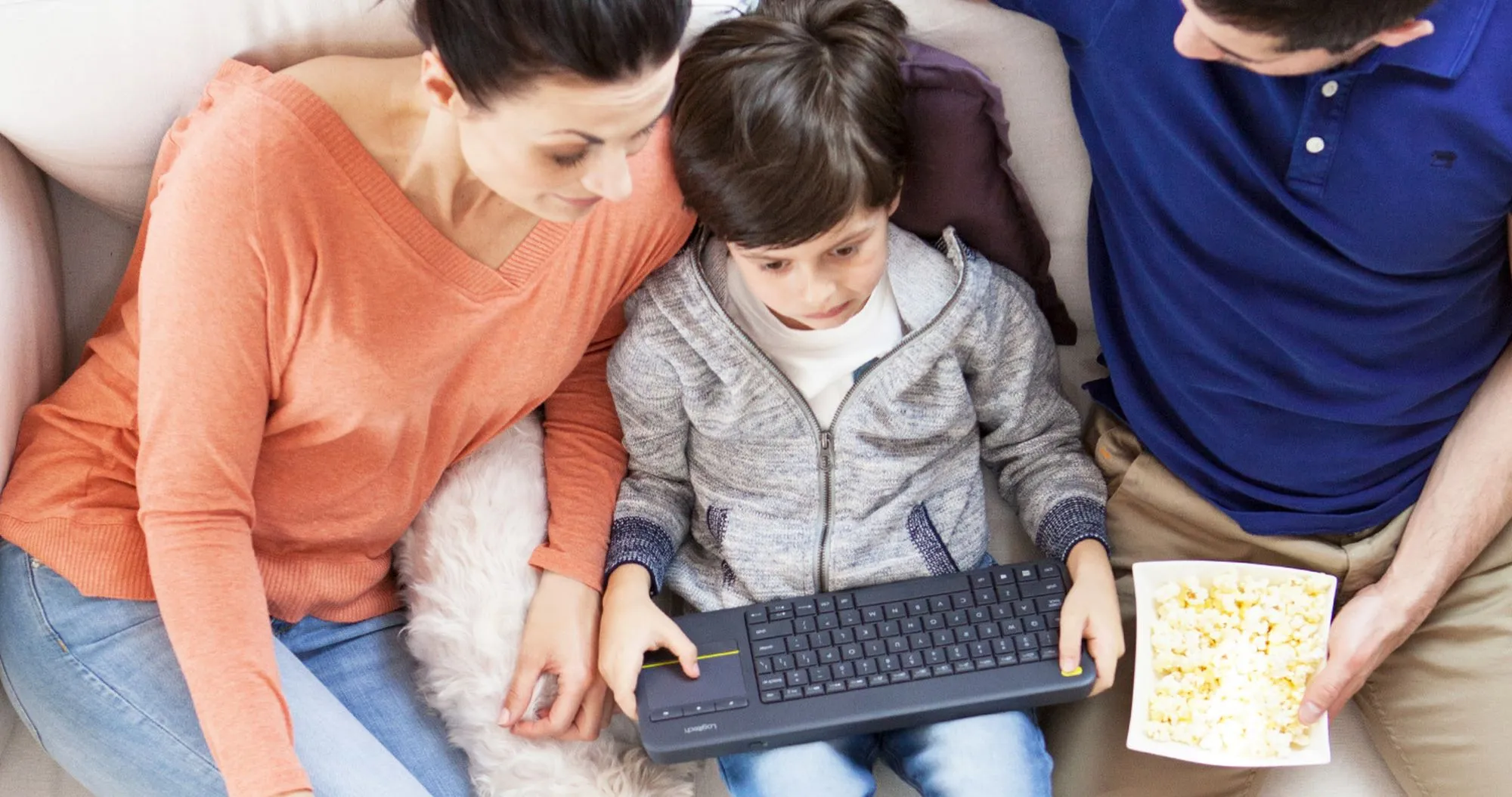 Клавіатура бездротова Logitech K400 Plus (Black) (UA)