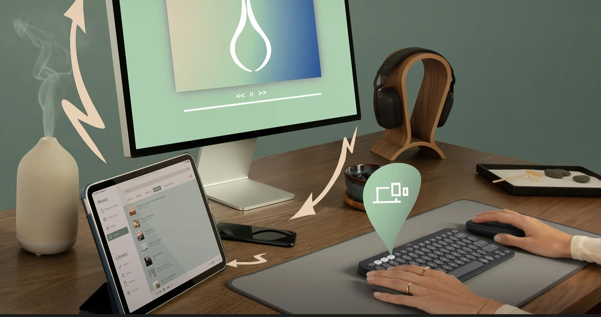 Клавиатура Logitech Pebble Keys 2 K380 (White) (UA)