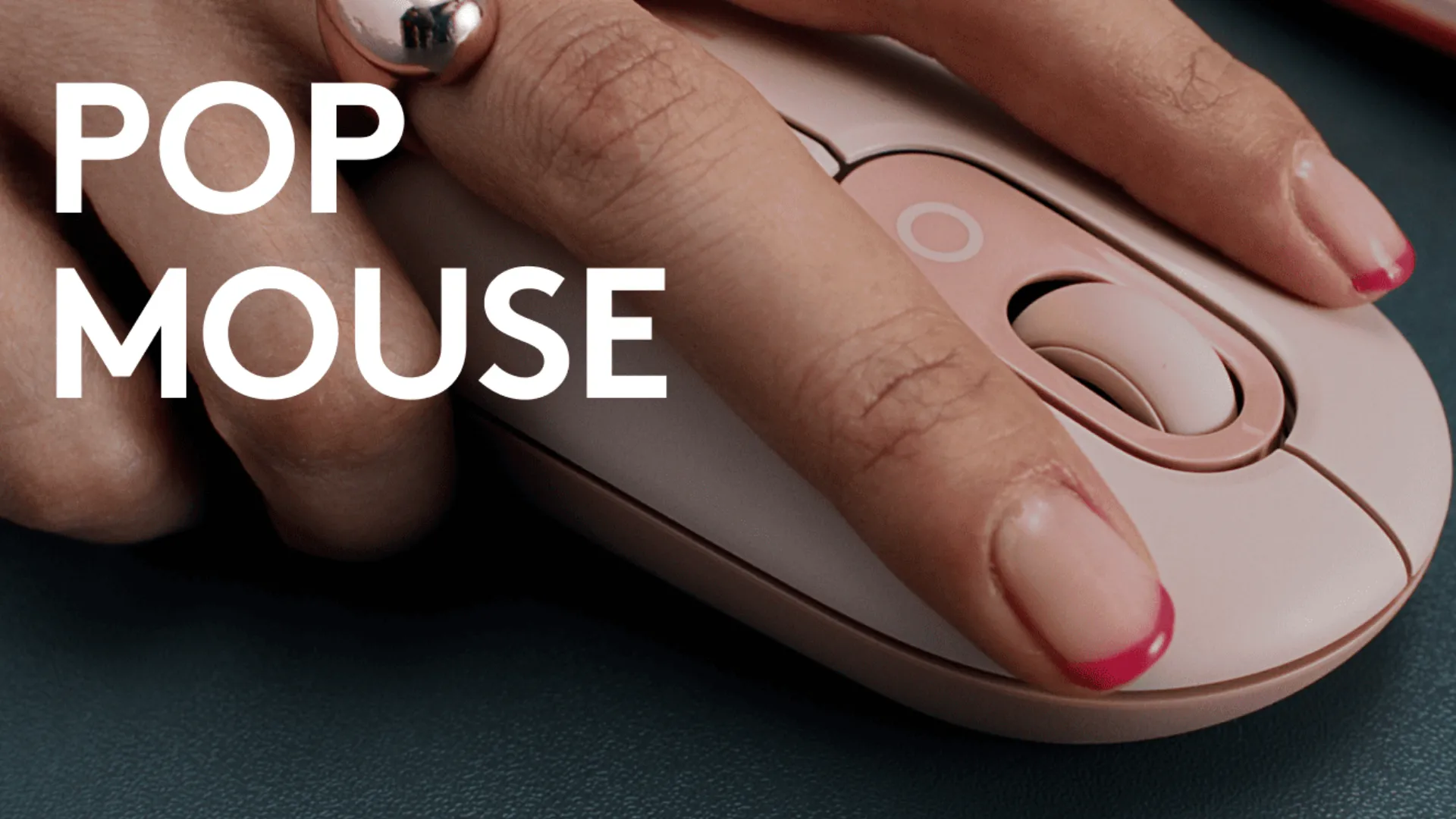 Мышь беспроводная Logitech Pop Mouse with Emoji (Rose) (UA)