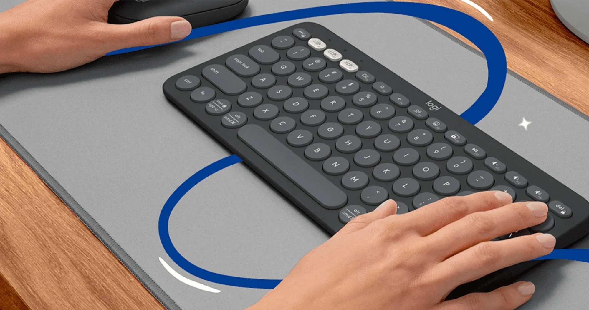 Комплект Logitech Pebble 2 Combo for Mac (Graphite) (UA)