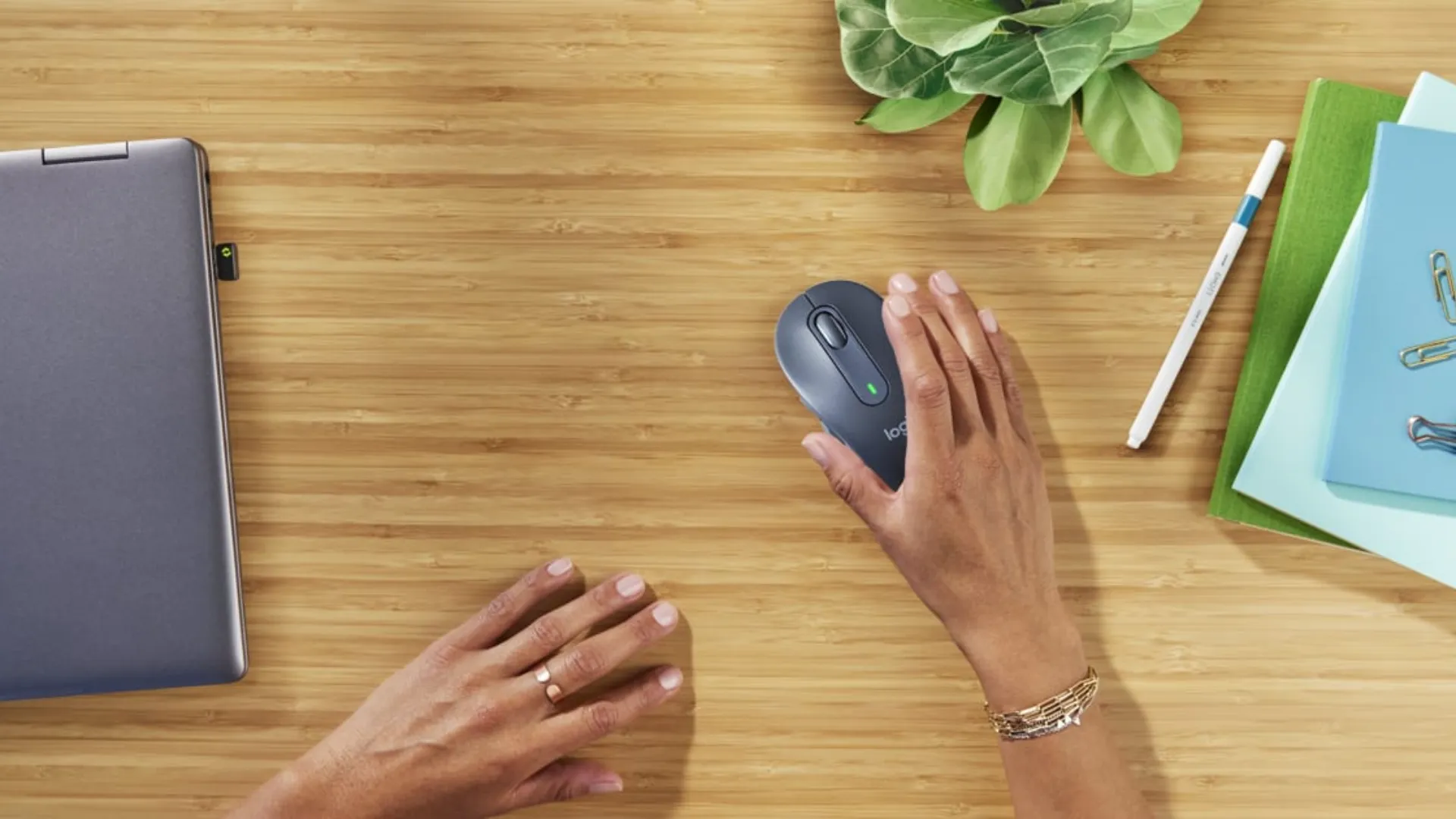 Мышь беспроводная Logitech Signature M650 for Business Large (White) (UA)