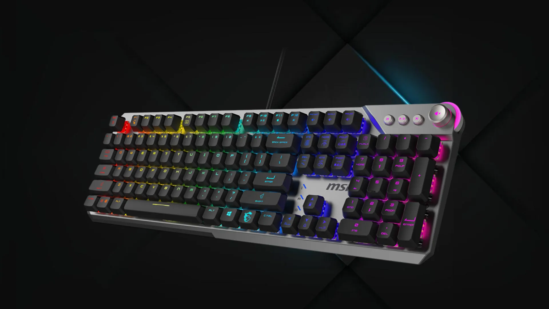 Клавіатура MSI Strike 600 Silent UA 104key (Gray) (UA)