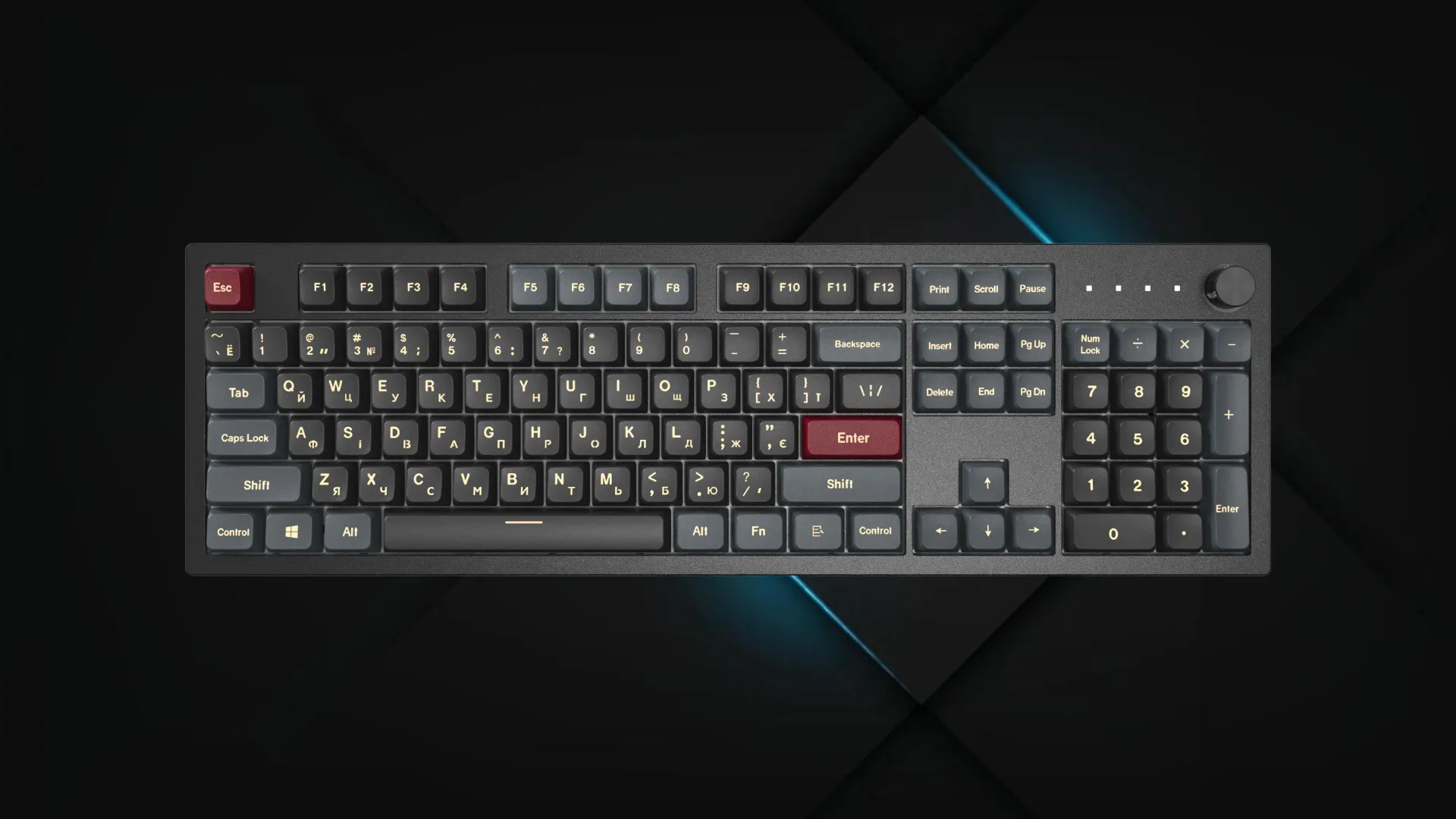 Клавиатура Montech MKey Darkness Red (Black) (UA)