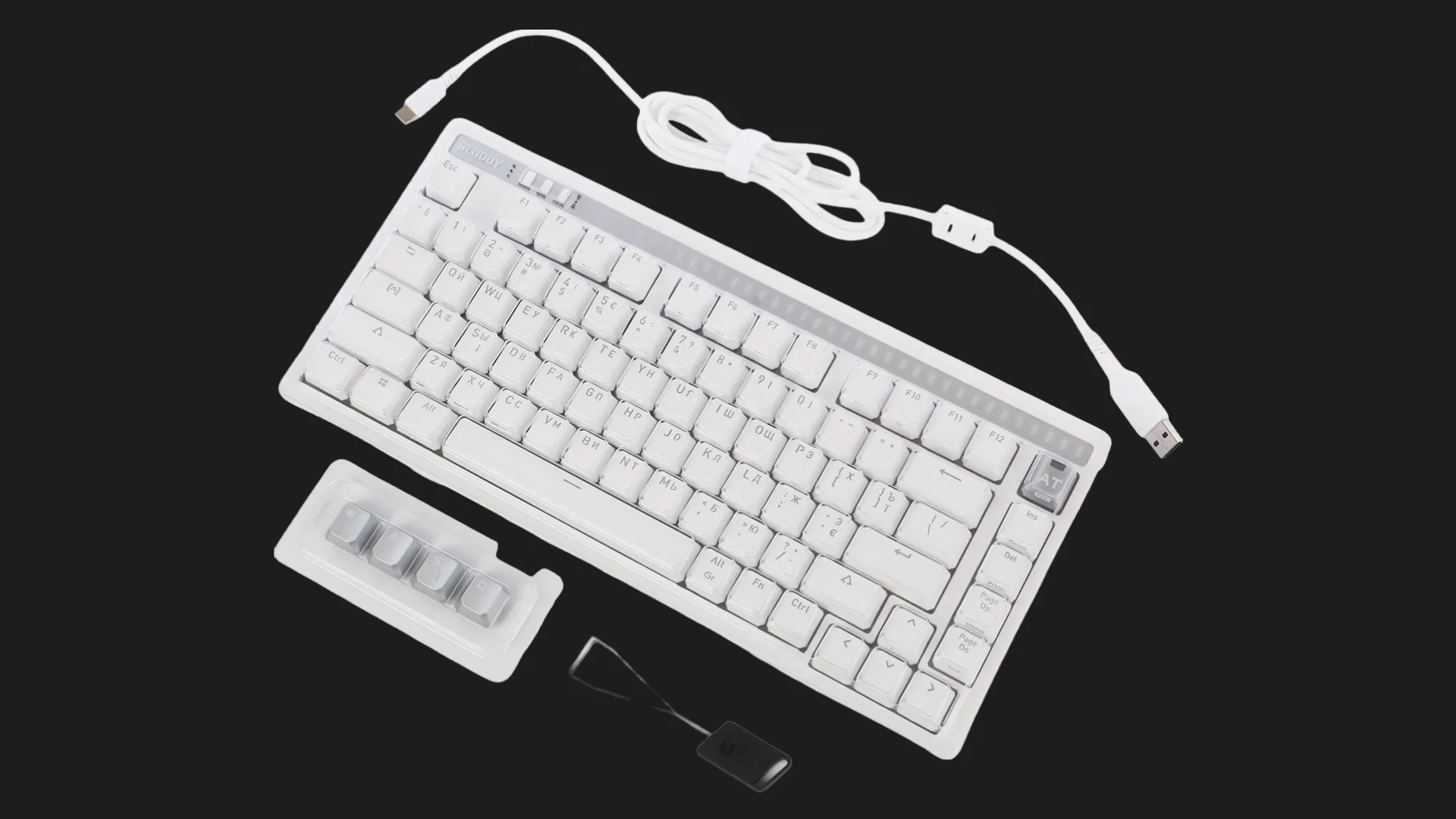 Клавиатура игровая Bloody AT75 (White) (UA)