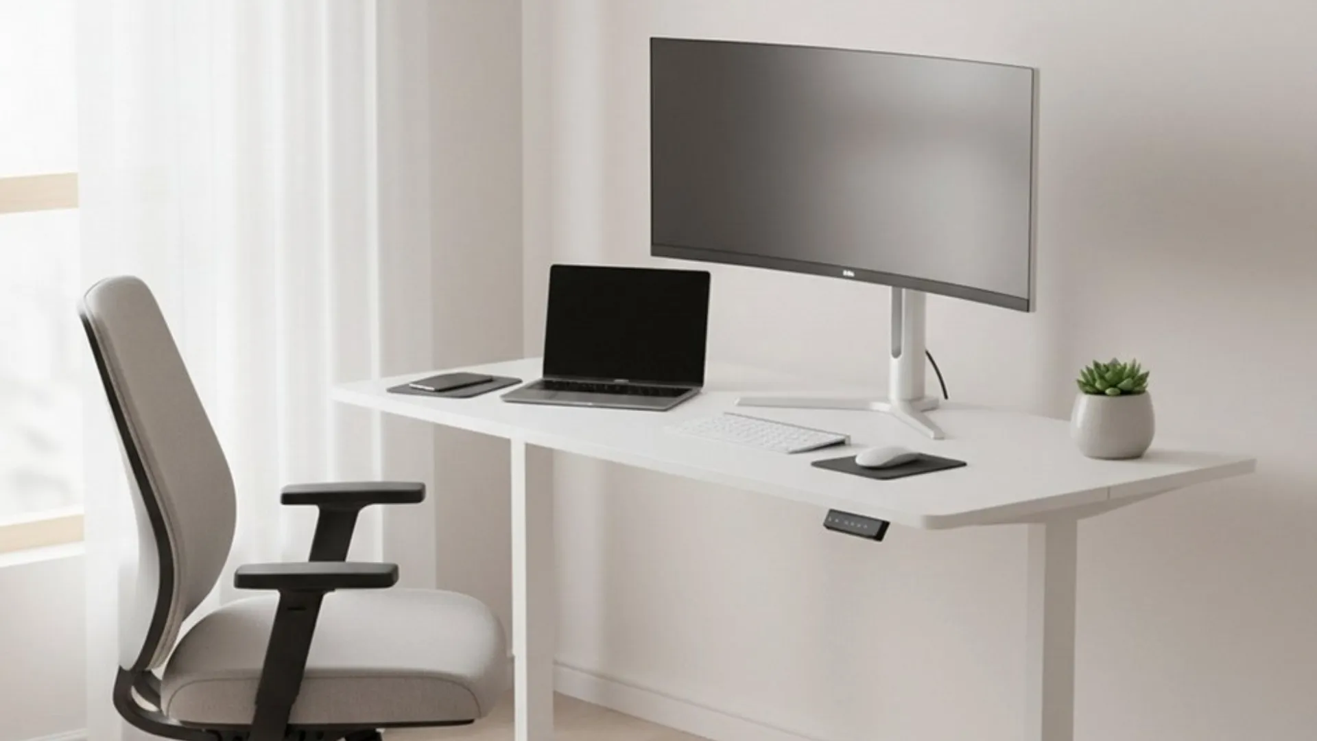 Комп'ютерний стіл OfficePro ODE1880W (White) (UA)